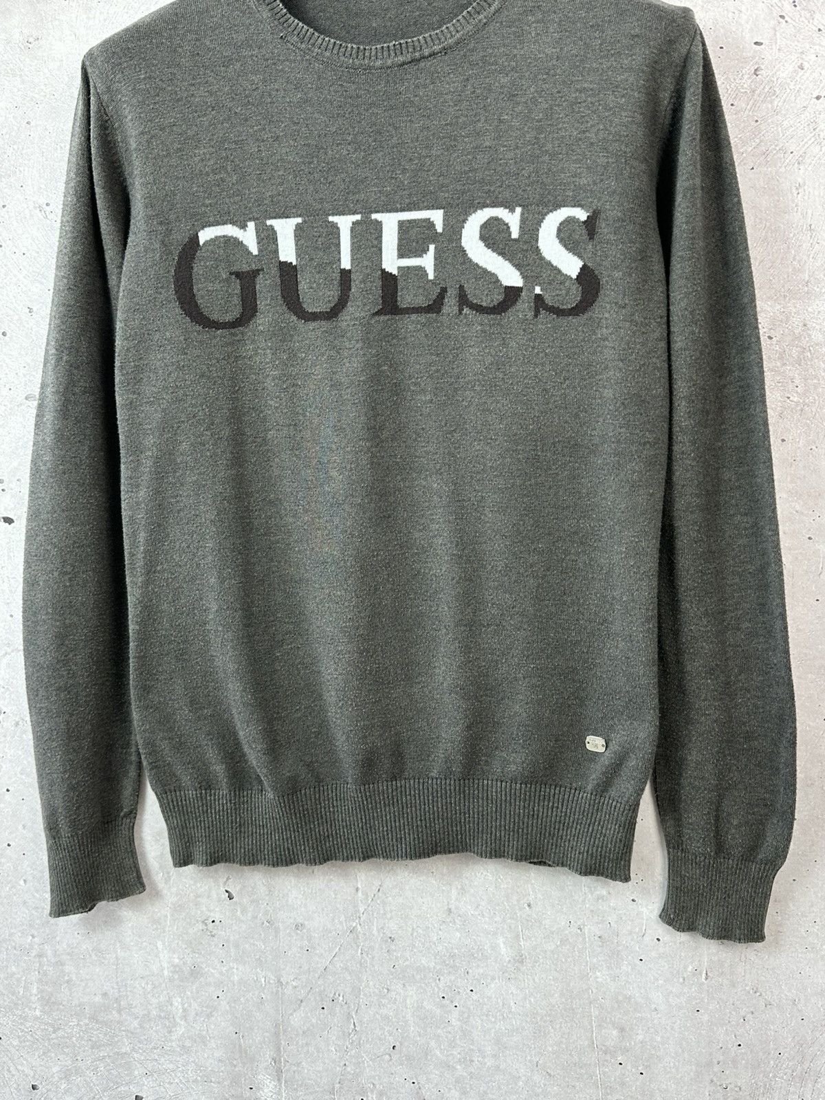 Guess Vintage Guess Marciano Grey Cotton Men’s Sweater Size US M / EU 48-50 / 2 - 3 Thumbnail