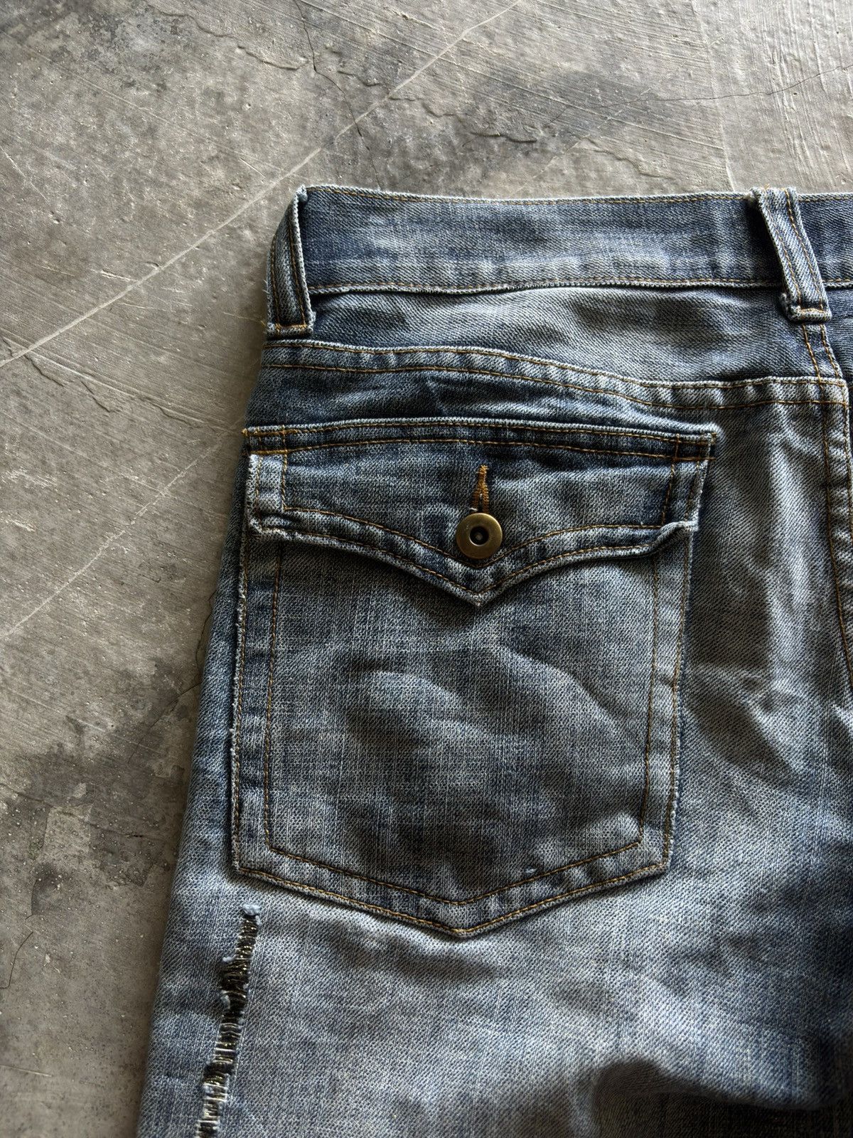 Hysteric Glamour KUI distressed japanese denim washed punk grunge style Size US 32 / EU 48 - 16 Thumbnail
