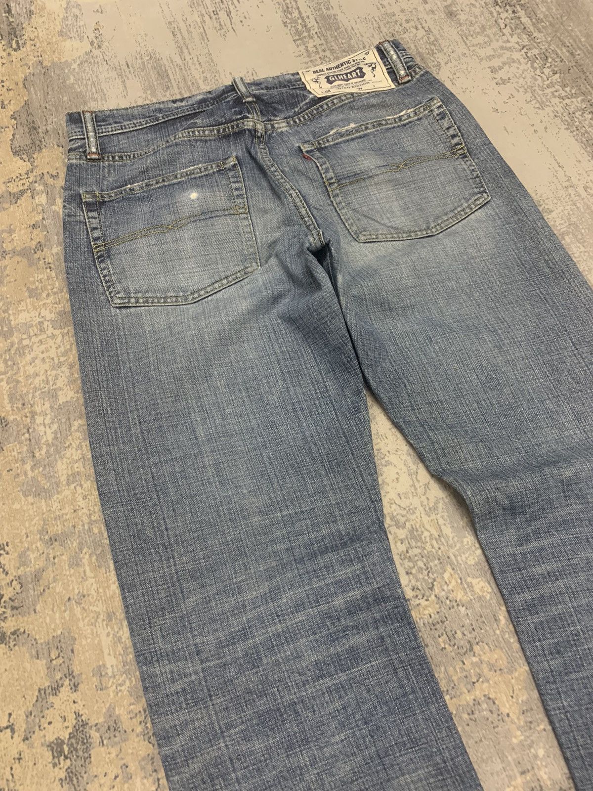 Japanese Brand Vintage Distressed GLHEART Light Wash Baggy J Size US 31 - 10 Thumbnail
