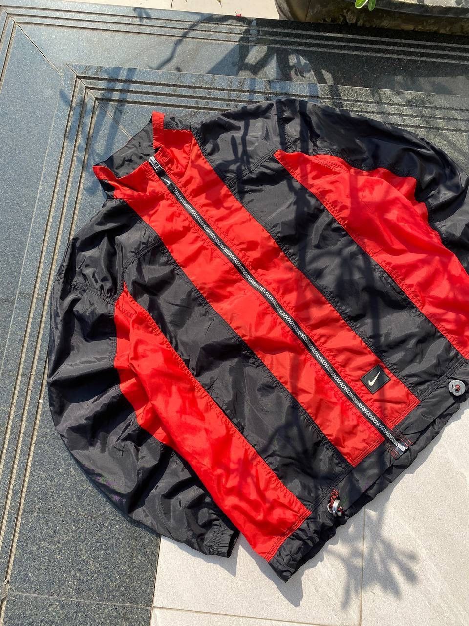 Nike × Vintage 90S NIKE RARE MULTI BIG LOGO Y2K RETRO SWOOSH NYLON JACKET Size US L / EU 52-54 / 3 - 4 Thumbnail