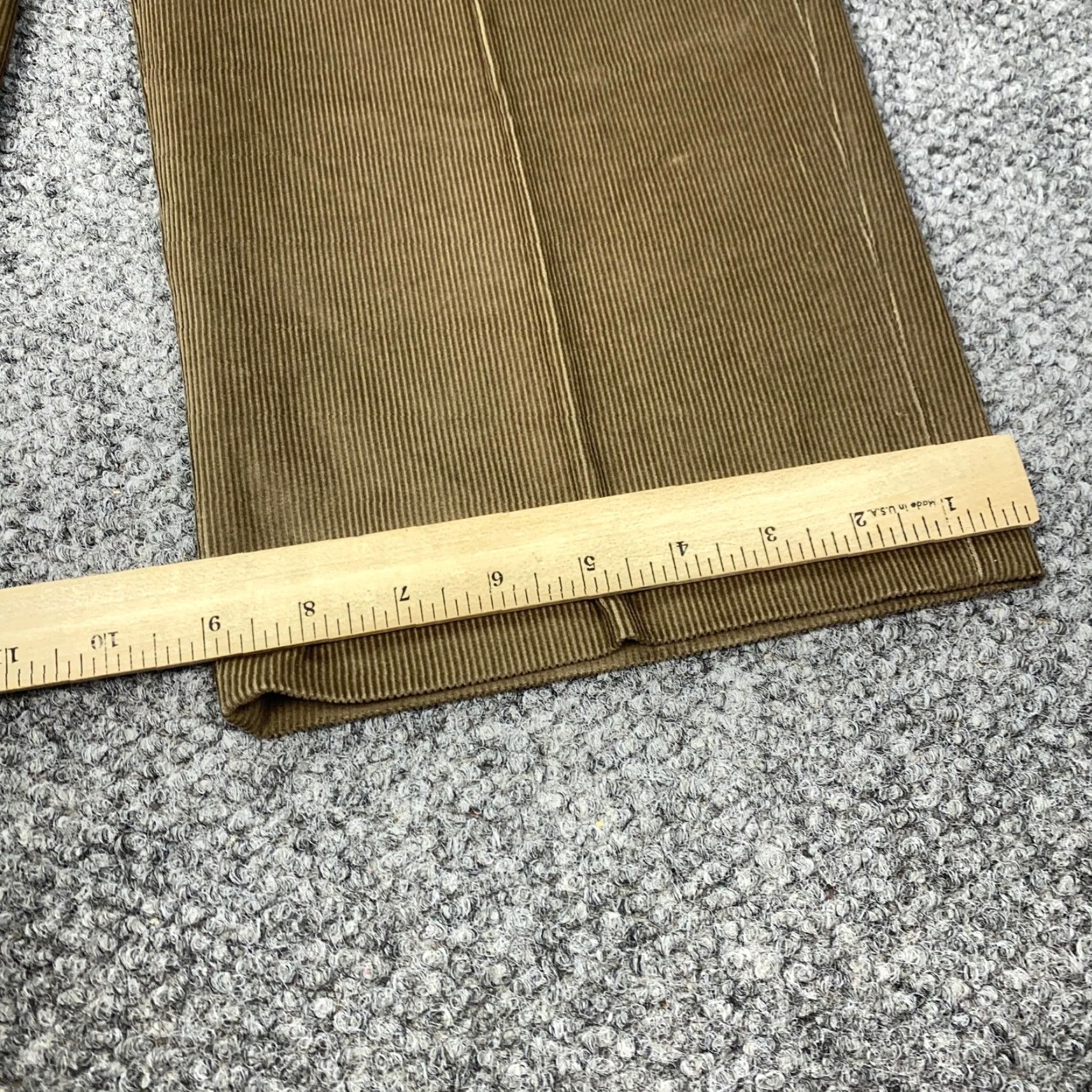 Ralph Lauren Lauren Ralph Lauren Pants Mens 43x33 Light Olive Corduroy Flat Front 100% Cotton Brown Dress Pants Mens Regular Inseam 33in Waist 43in Vintage No Size US 42 / EU 58 - 6 Thumbnail