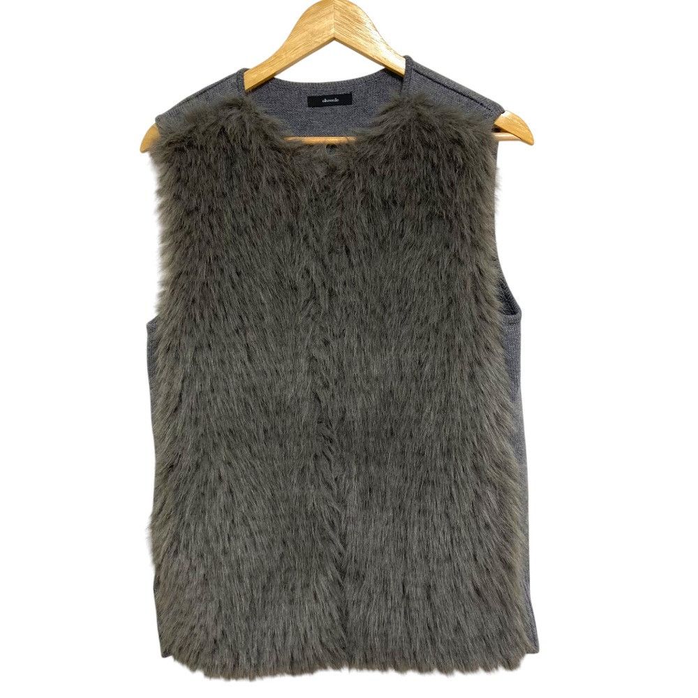 Other Other allureville Jacquard Fake Fur Knit Vest Fur Tops 202420-16-180 DUTY FREE for USA Size ONE SIZE - 1 Thumbnail