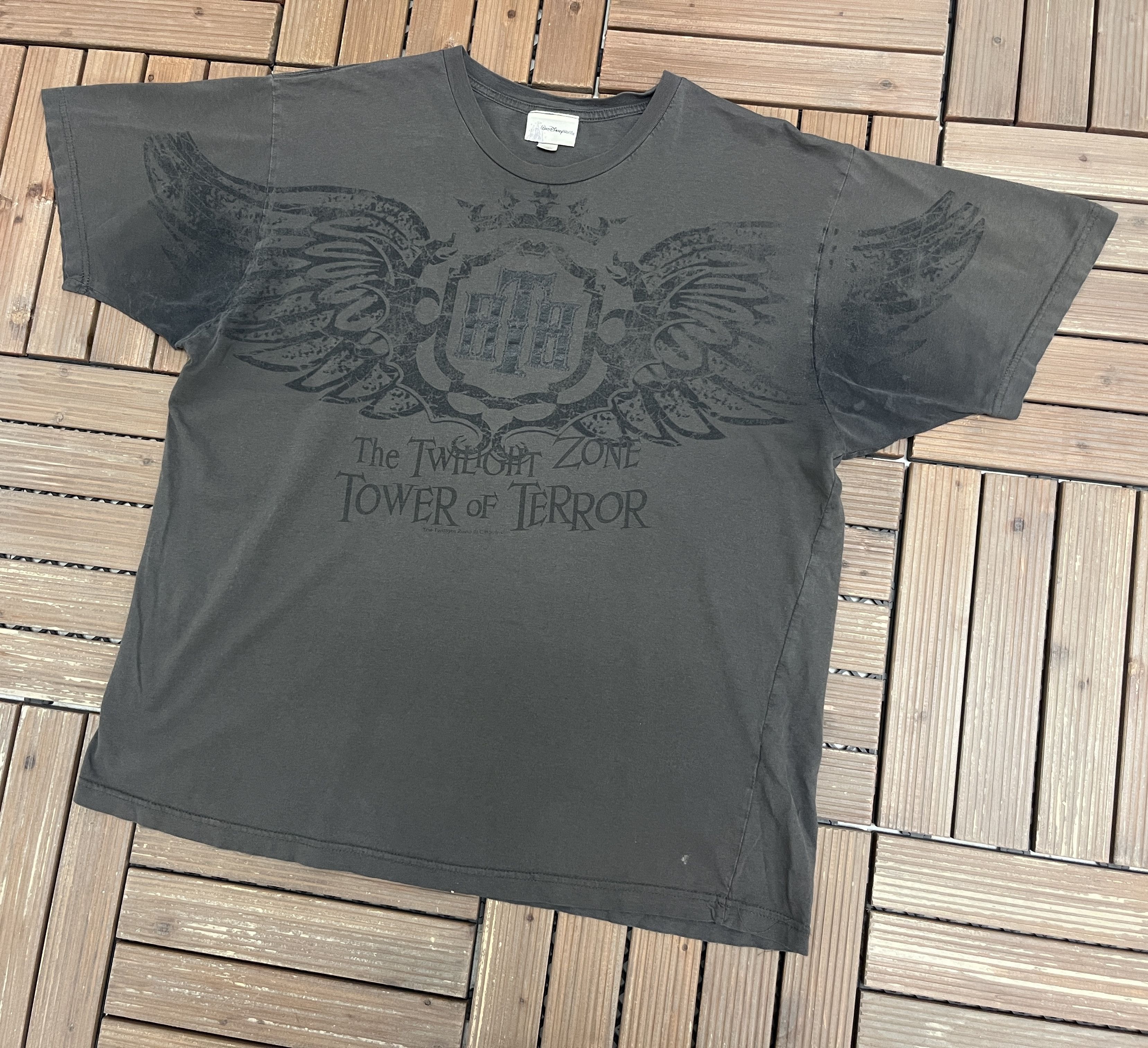 Vintage Twilight Zone Tower Of Terror Vintage Grey T-Shirt Tee Size US XL / EU 56 / 4 - 3 Thumbnail