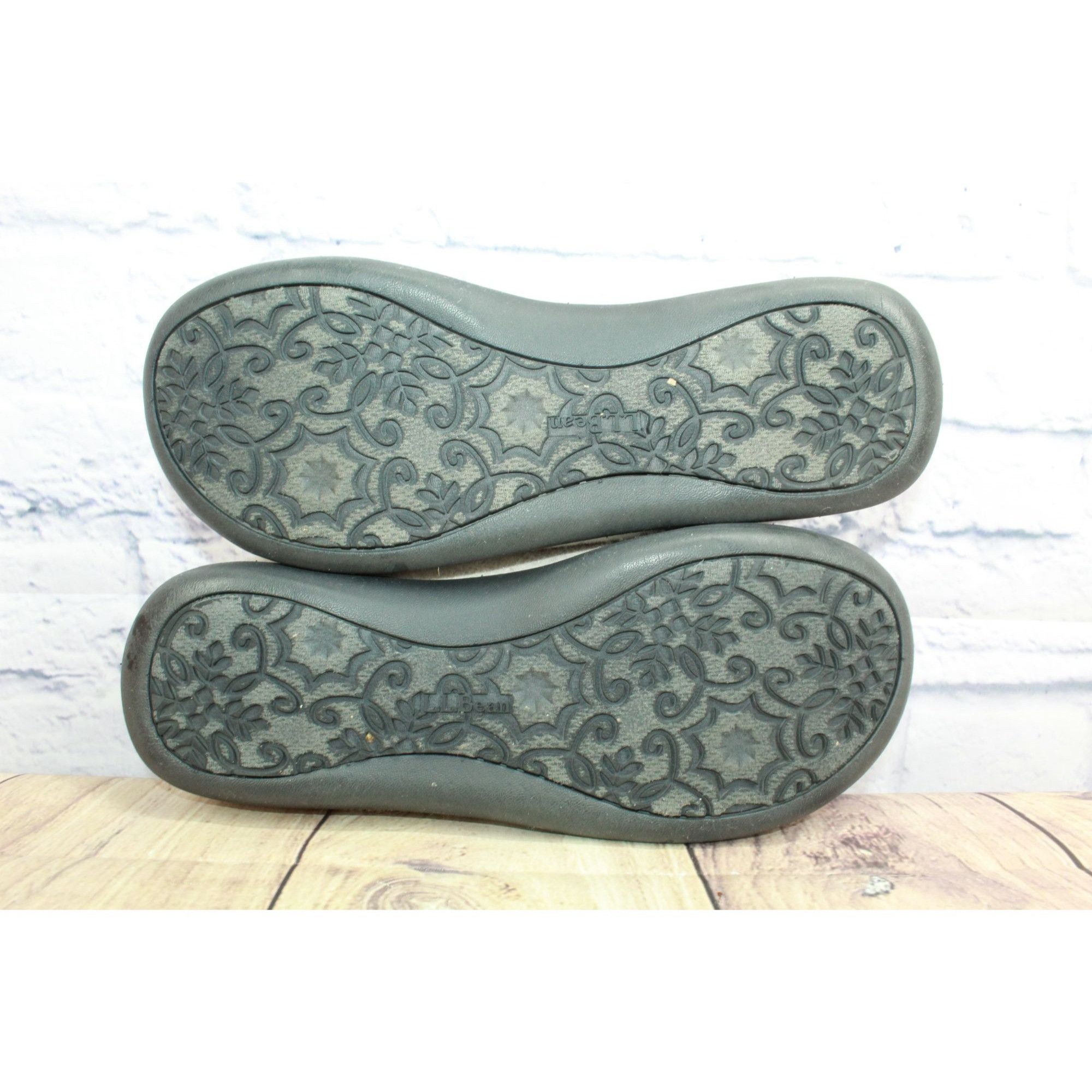 L.L. Bean LL Bean Wool Floral Motif Cozy Daybreak Slipper Scuffs Size US 11 / IT 41 - 9 Thumbnail