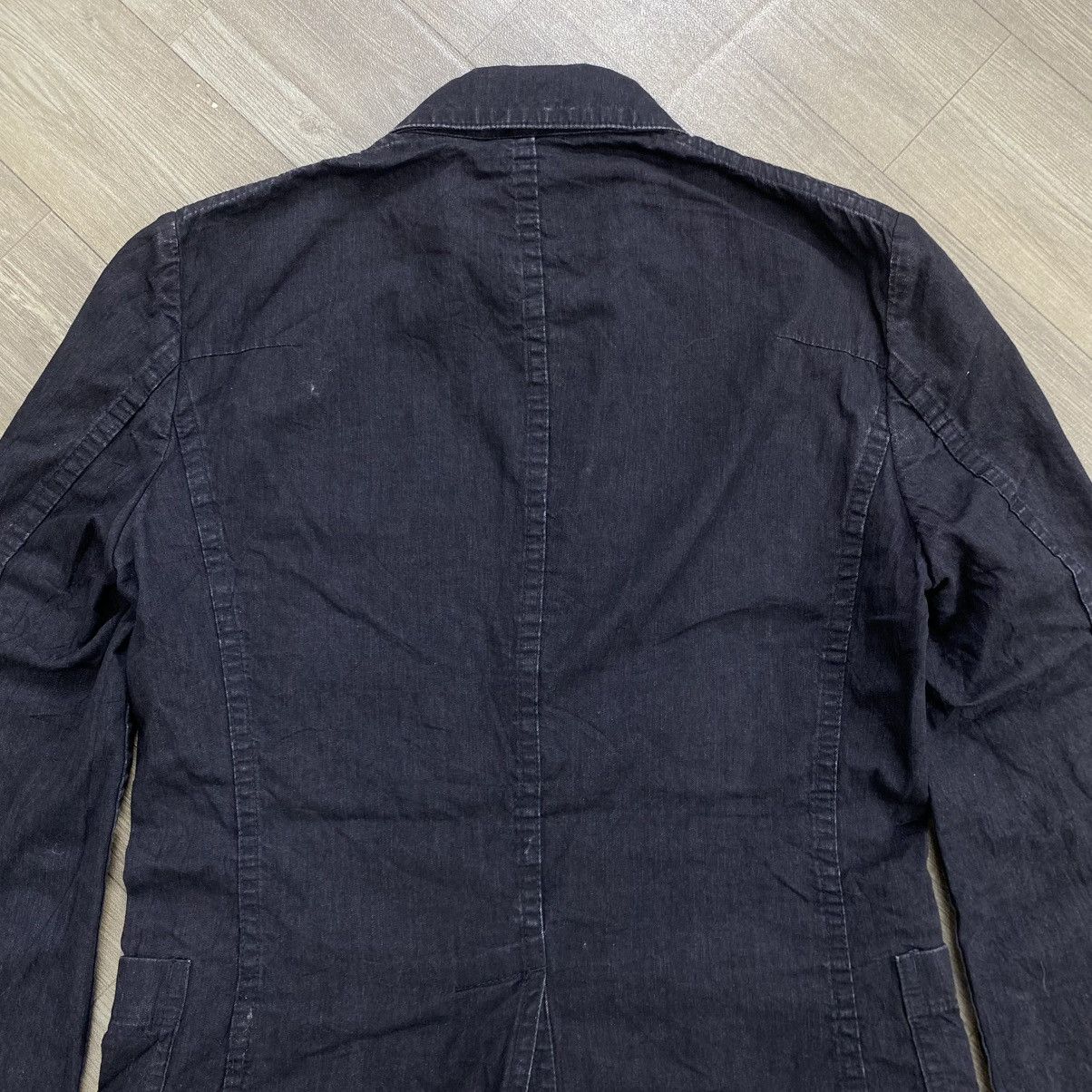 Attachment 2000s Kazuki Kumagai Attachment Blazer Denim Avang Garde Lgb Size 38R - 11 Thumbnail