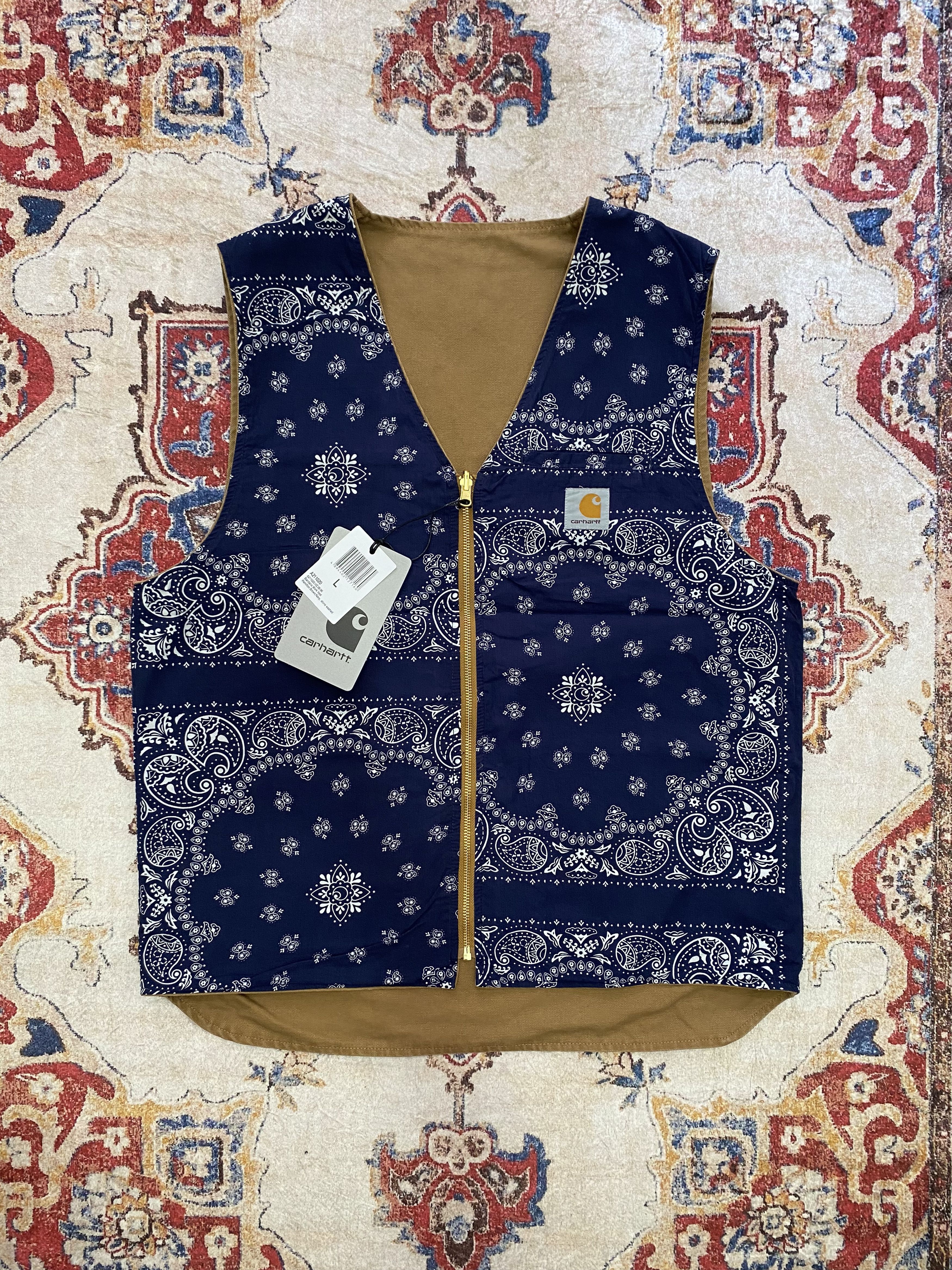 トップス STUSSY x CARHARTT WIP Vest SUPER RARE Stussy x Carhartt x DSM vest (M) – uniform.streetwear