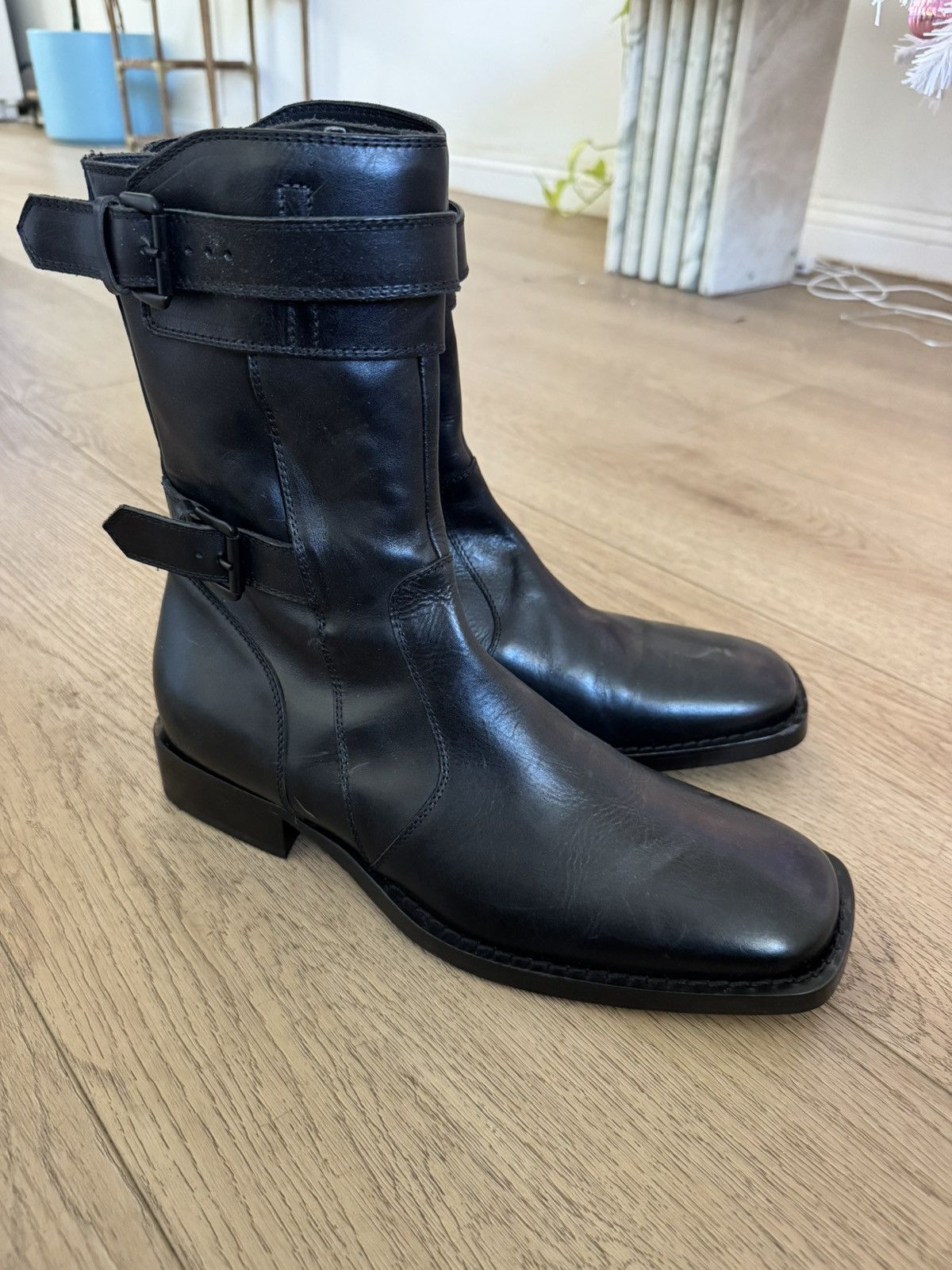 Rare Leather Riders combat Boots