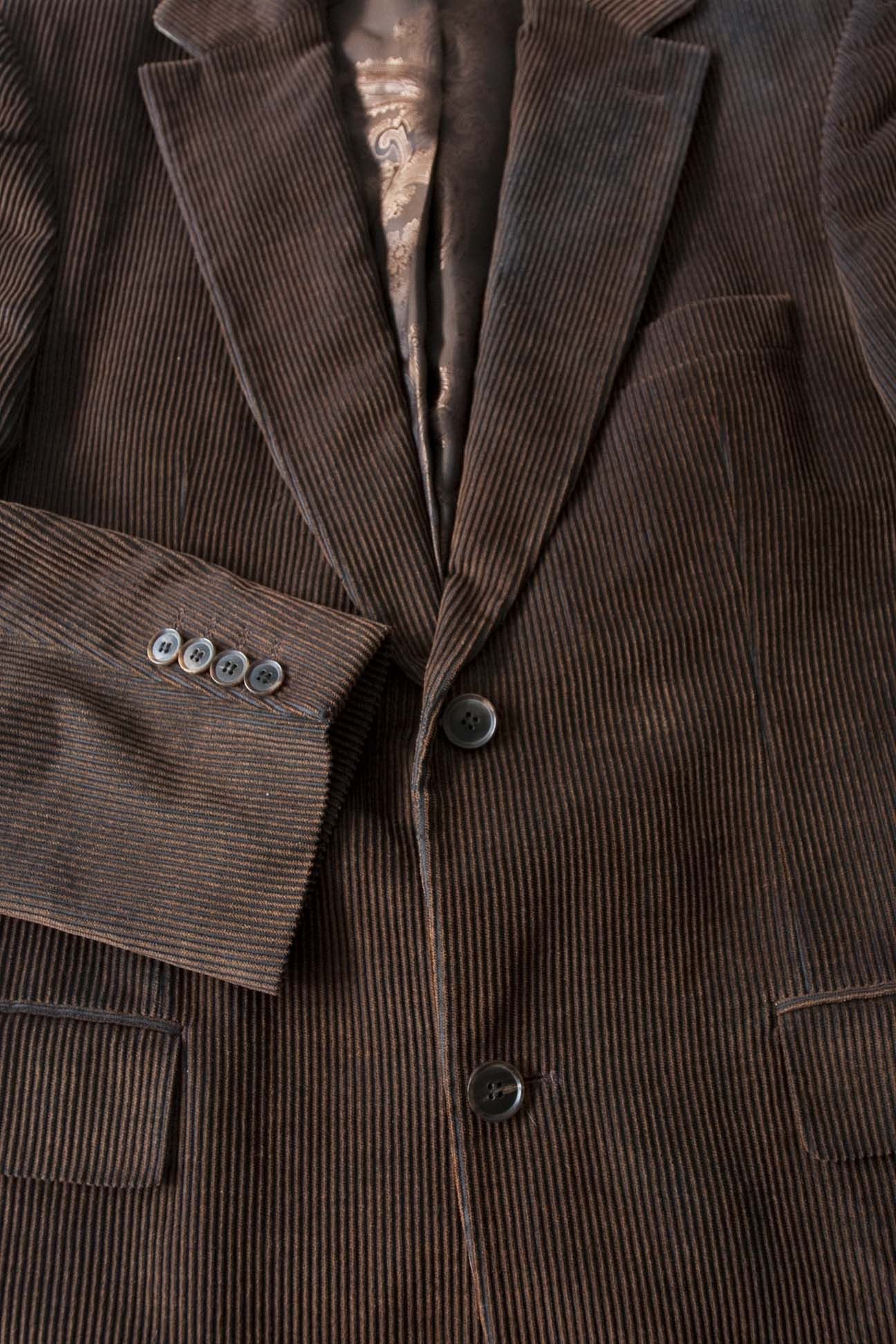 Hugo Boss Hugo Boss Jacket Maselli Corduroy Size 48IT /38US Brown Size 38R - 3 Thumbnail