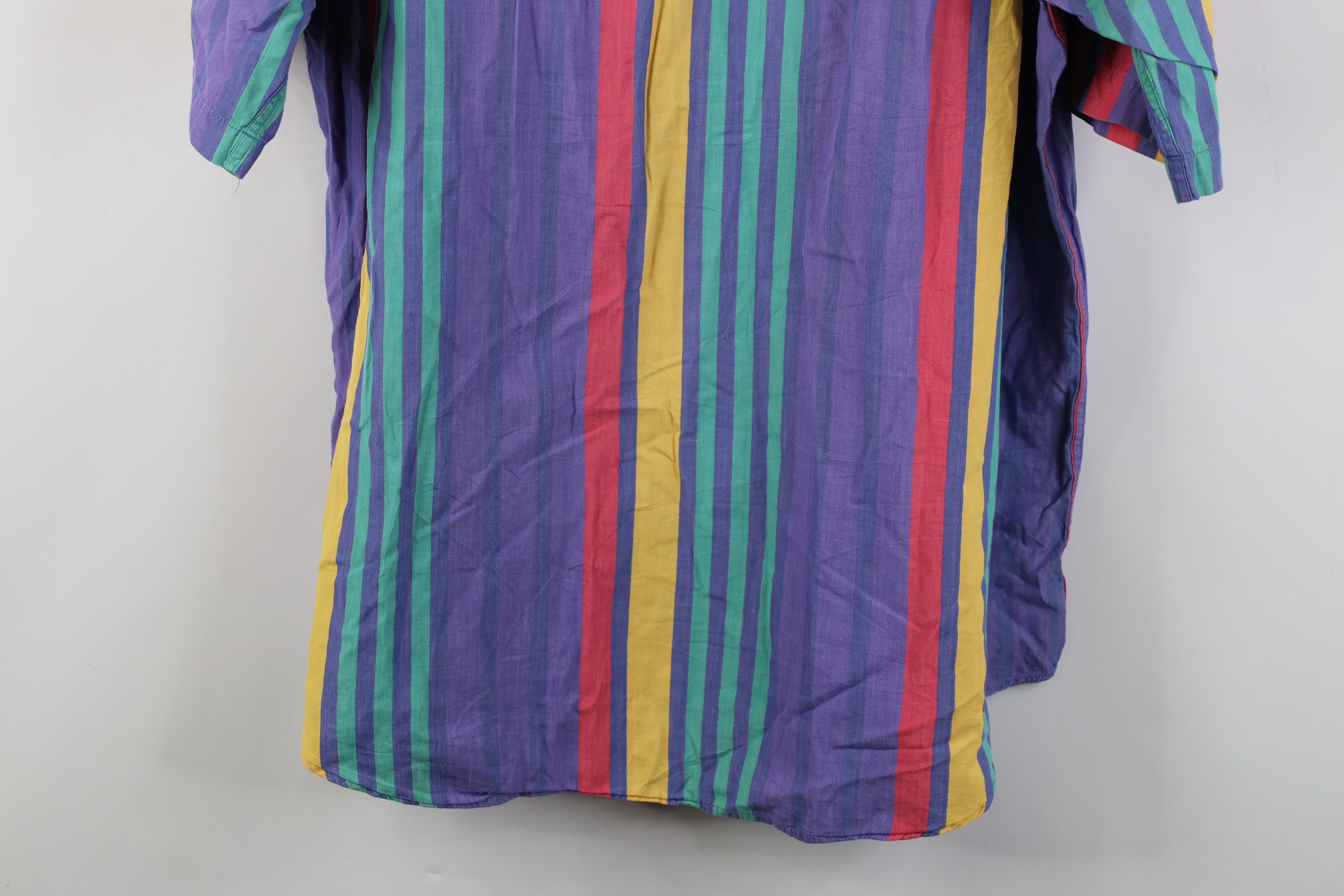 Nautica Vintage 90s Nautica Striped Short Sleeve Button Shirt Size US L / EU 52-54 / 3 - 14 Thumbnail