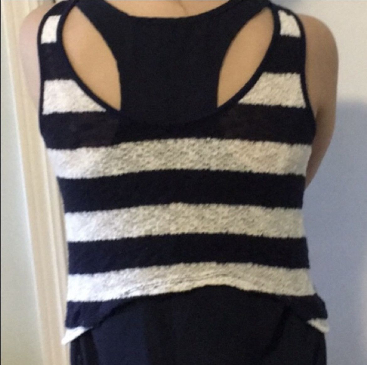 Other BCX Black and White Striped Tank Top Size M / US 6-8 / IT 42-44 - 4 Thumbnail