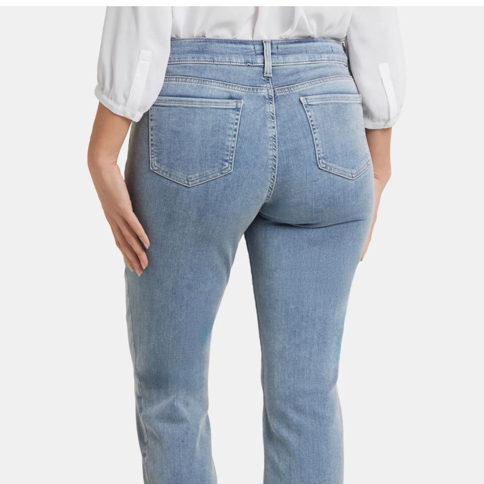 NYDJ NYDJ Marilyn Straight Lift Tuck Jeans - 4 Size 27" / US 4 / IT 40 - 3 Thumbnail