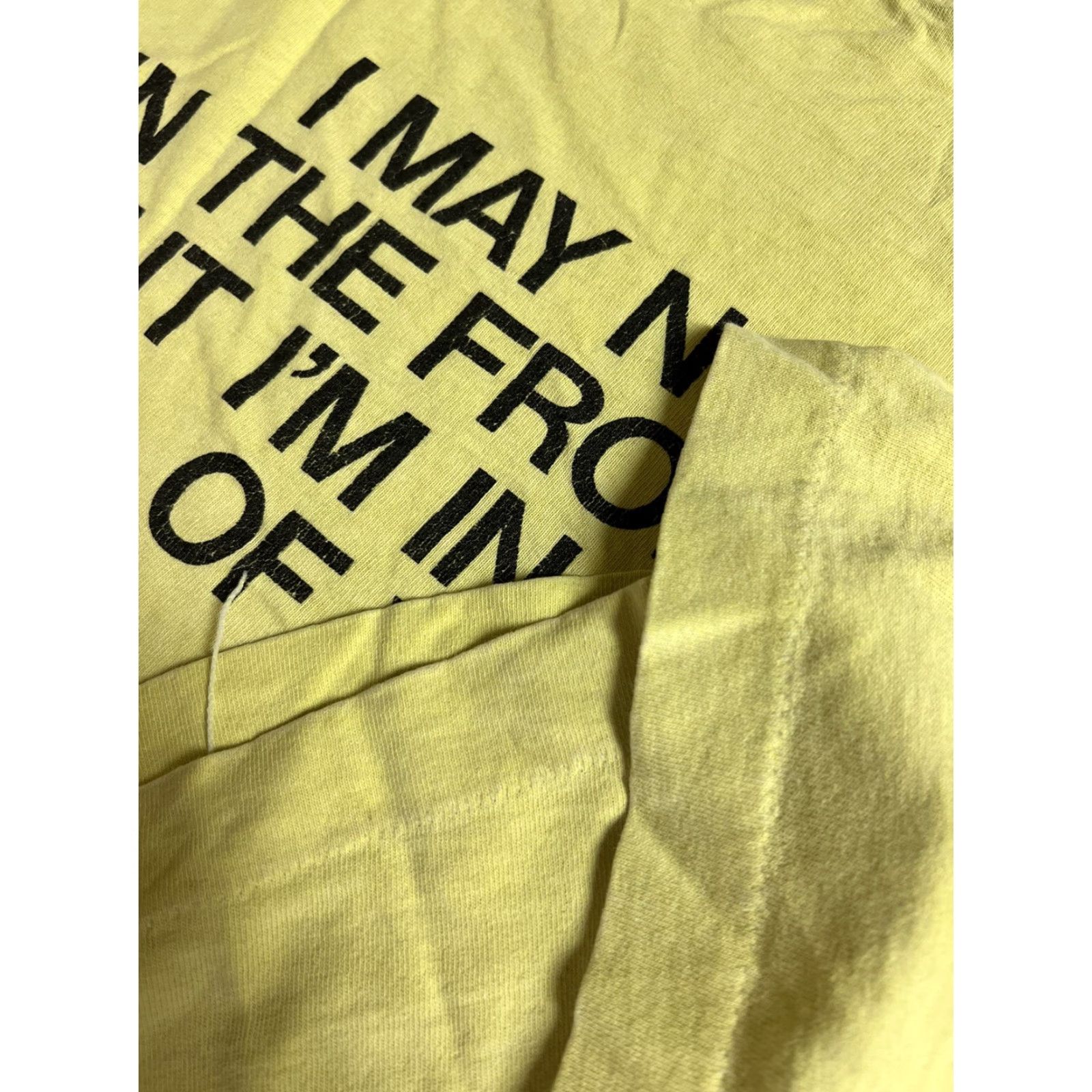 Fruit Of The Loom VINTAGE Fruit of the Loom T-Shirt Front Row Ticket XL Yellow Men 90s Band Concert Short Sleeve Crew Neck Size US XL / EU 56 / 4 - 7 Thumbnail