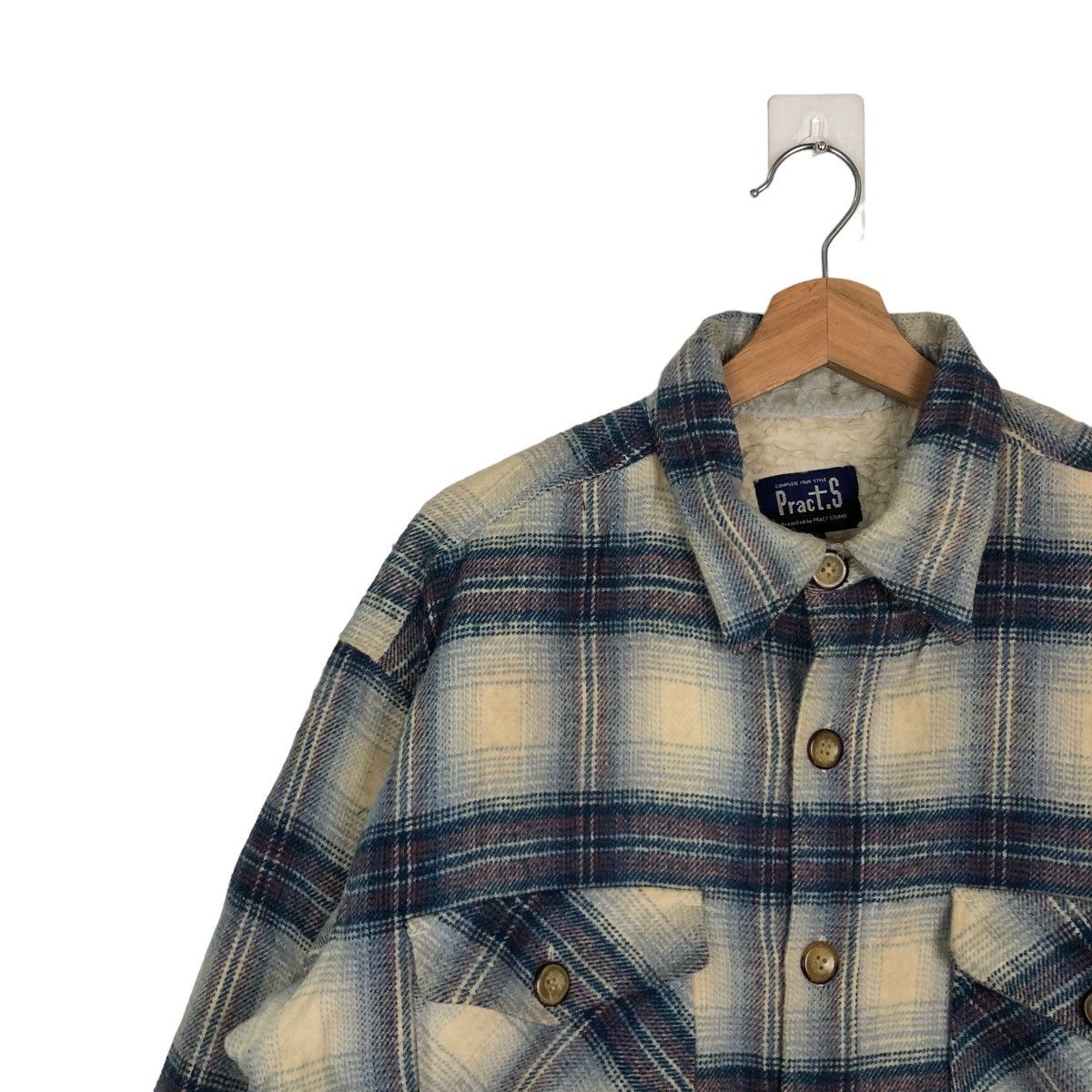Flannel ☄️VINTAGE FLANNEL JACKET PRACT STUDIO ISSEY MIYAKE JAPAN Size US M / EU 48-50 / 2 - 6 Thumbnail