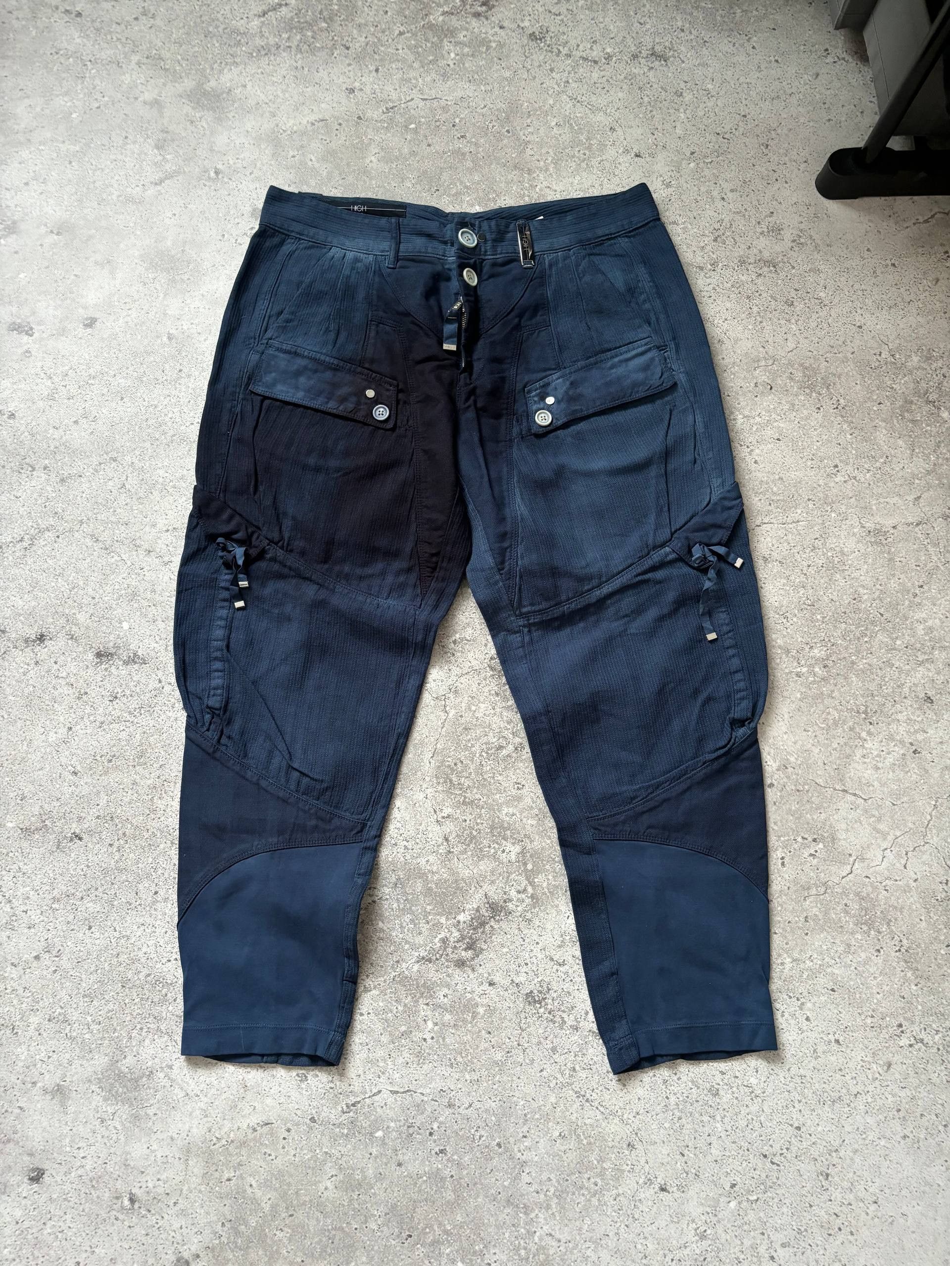 Japanese Brand Avant Garde Designer High Use Washed Cargo Pants Size US 32 / EU 48 - 1 Thumbnail