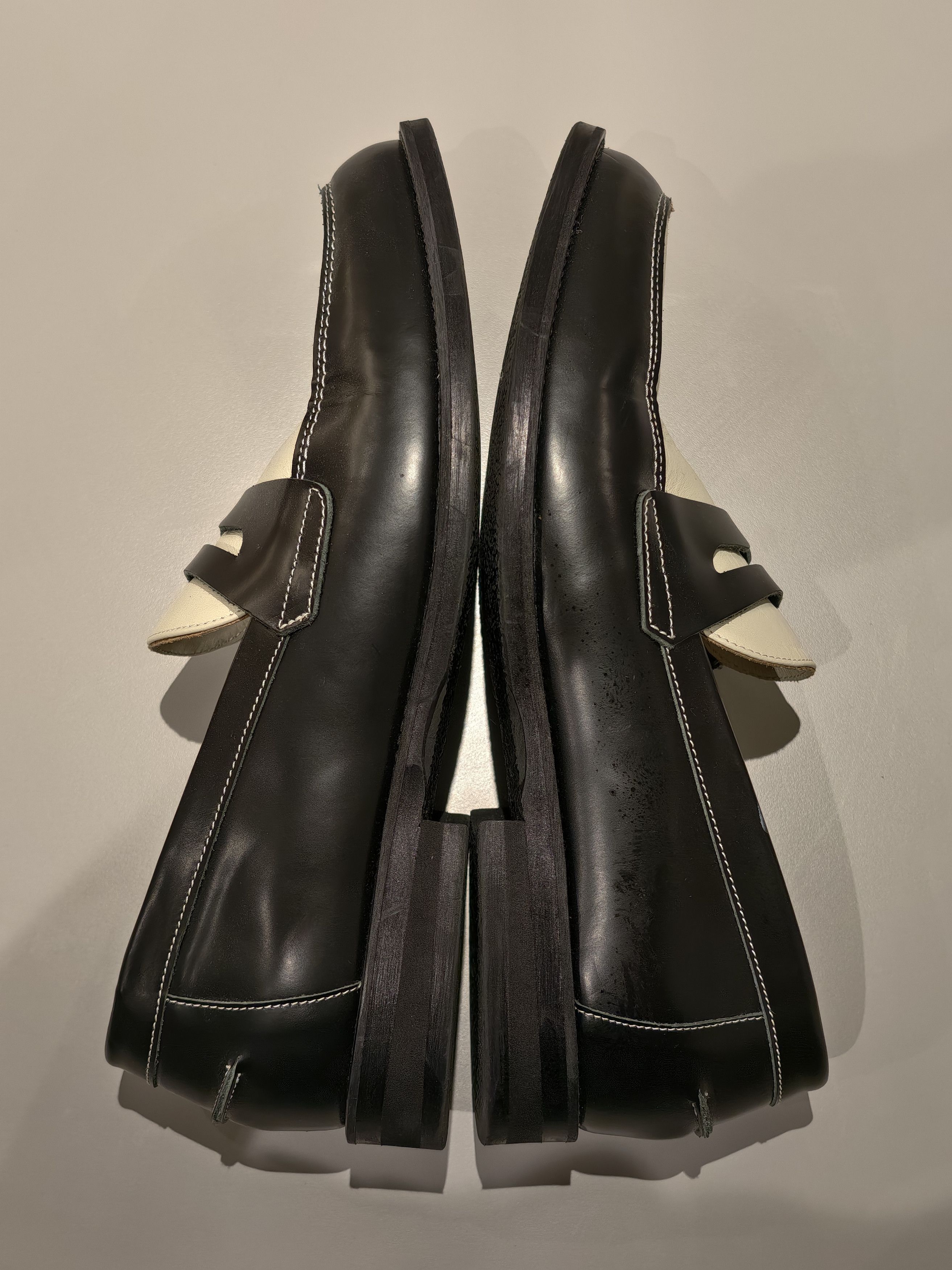 DUKE + DEXTER DUKE + DEXTER ESQUIRE Black X White Penny Loafer Size US 12.5 / EU 45-46 - 7 Thumbnail