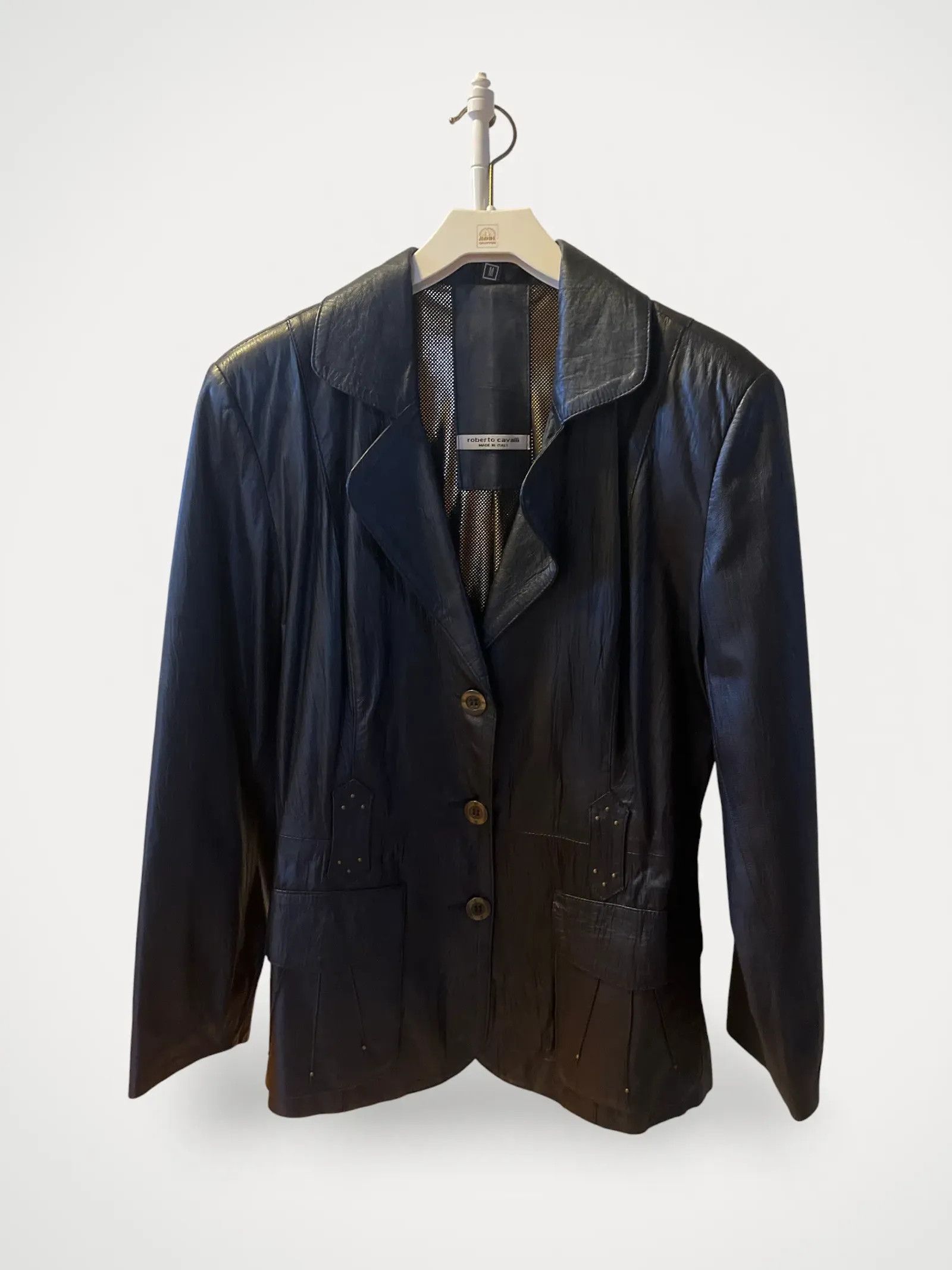Roberto Cavalli Roberto Cavalli Leather Jacket Size M / US 6-8 / IT 42-44 - 1 Thumbnail