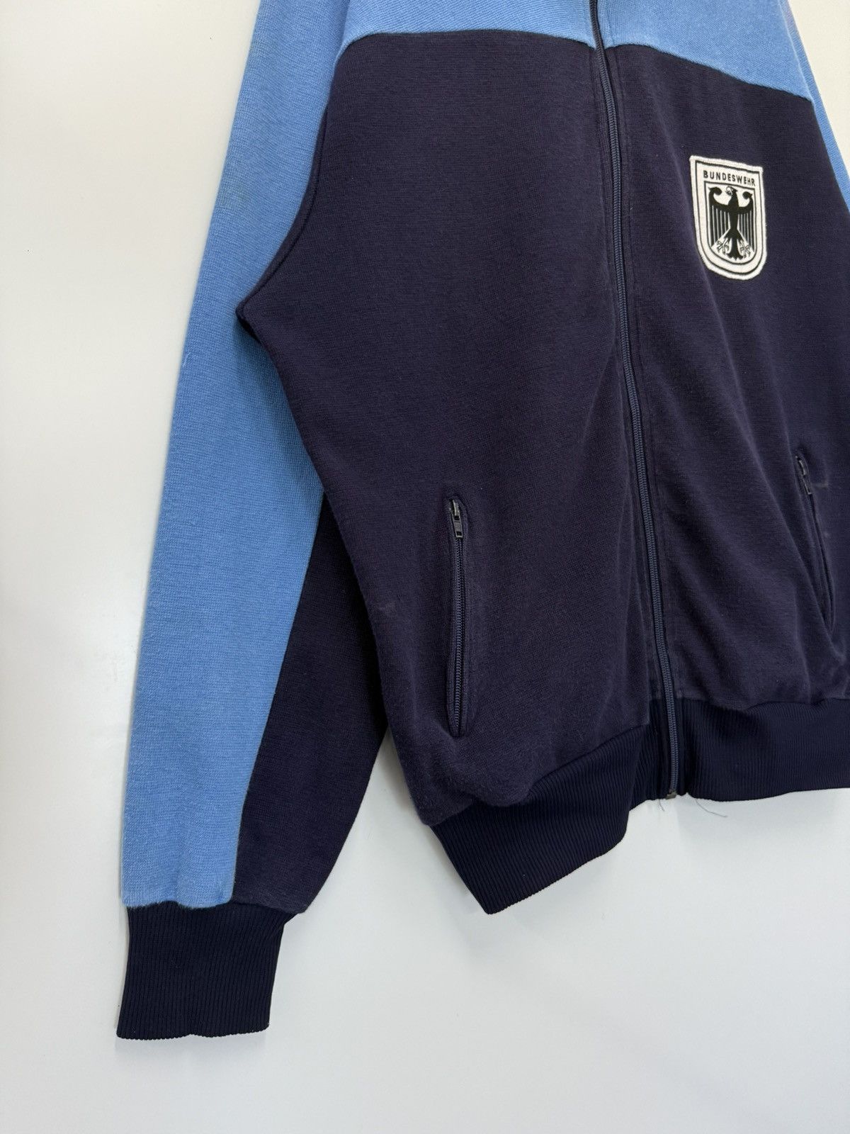 Vintage 🔥 80s Bundeswehr Germany Military Track Jacket - 52 Size US L / EU 52-54 / 3 - 3 Thumbnail