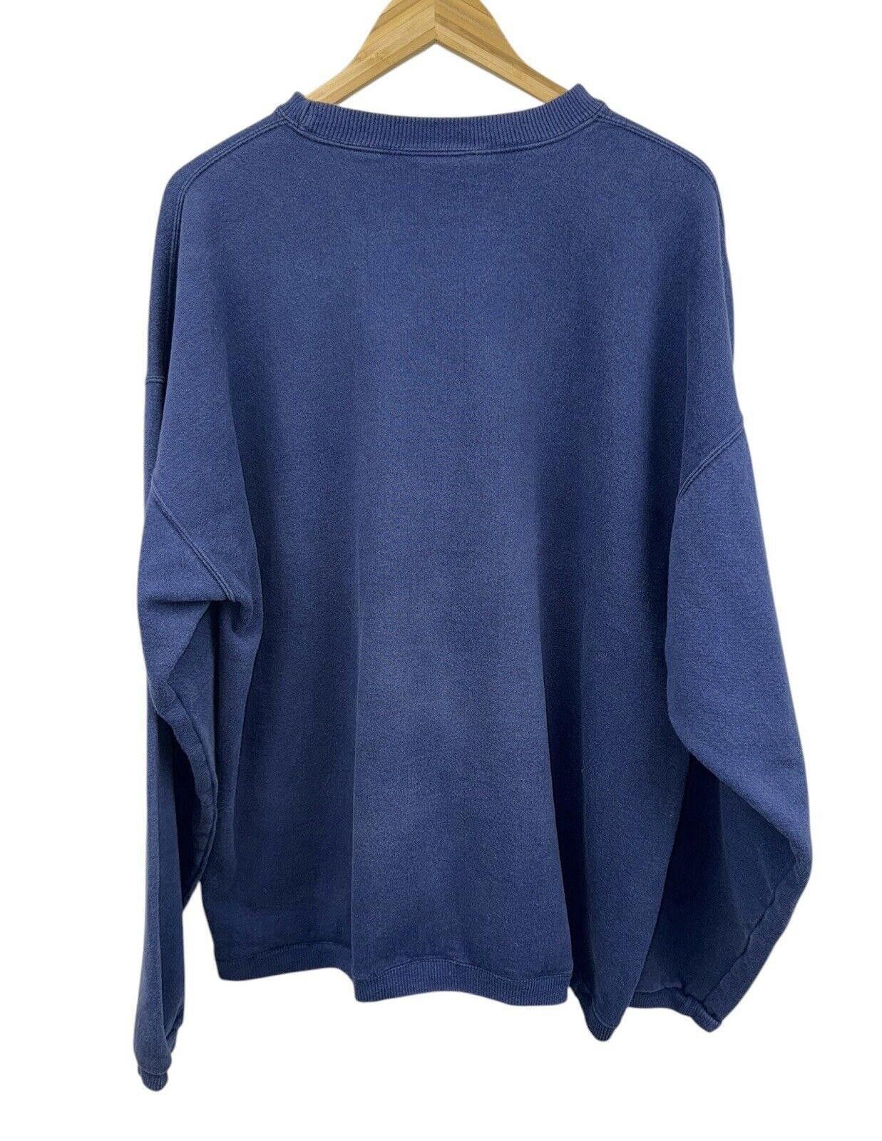 Adidas Vintage Adidas 90s Navy Blue Embroidered Crewneck 2XL Size US 40 / EU 56 - 4 Thumbnail