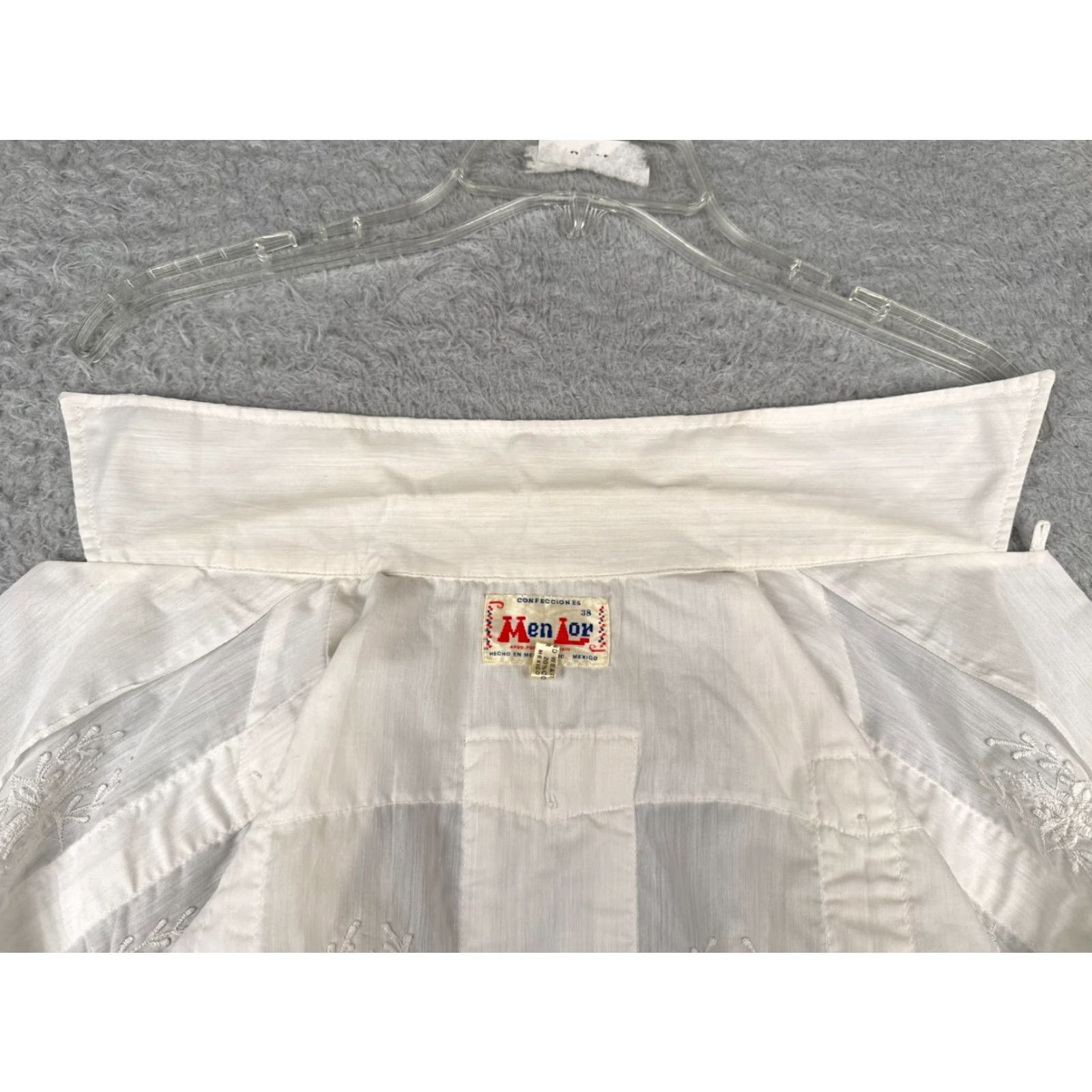 Vintage VINTAGE Maximos Shirt Men 38 White Floral Polyester Blend 4 Pocket Button-Up Short Sleeve Casual Beach Classic 4 Pocket Mens Size US M / EU 48-50 / 2 - 2 Thumbnail