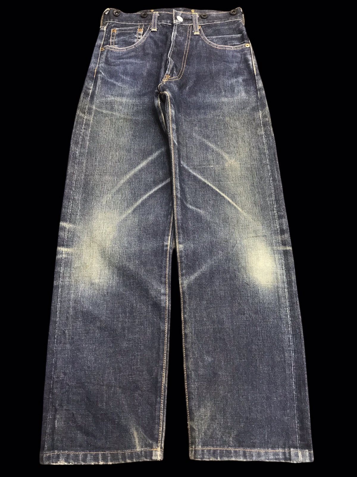 💥ARCHIVAL💥VTG EVIS SEAGULL 1922 Model Suspender Denim F58