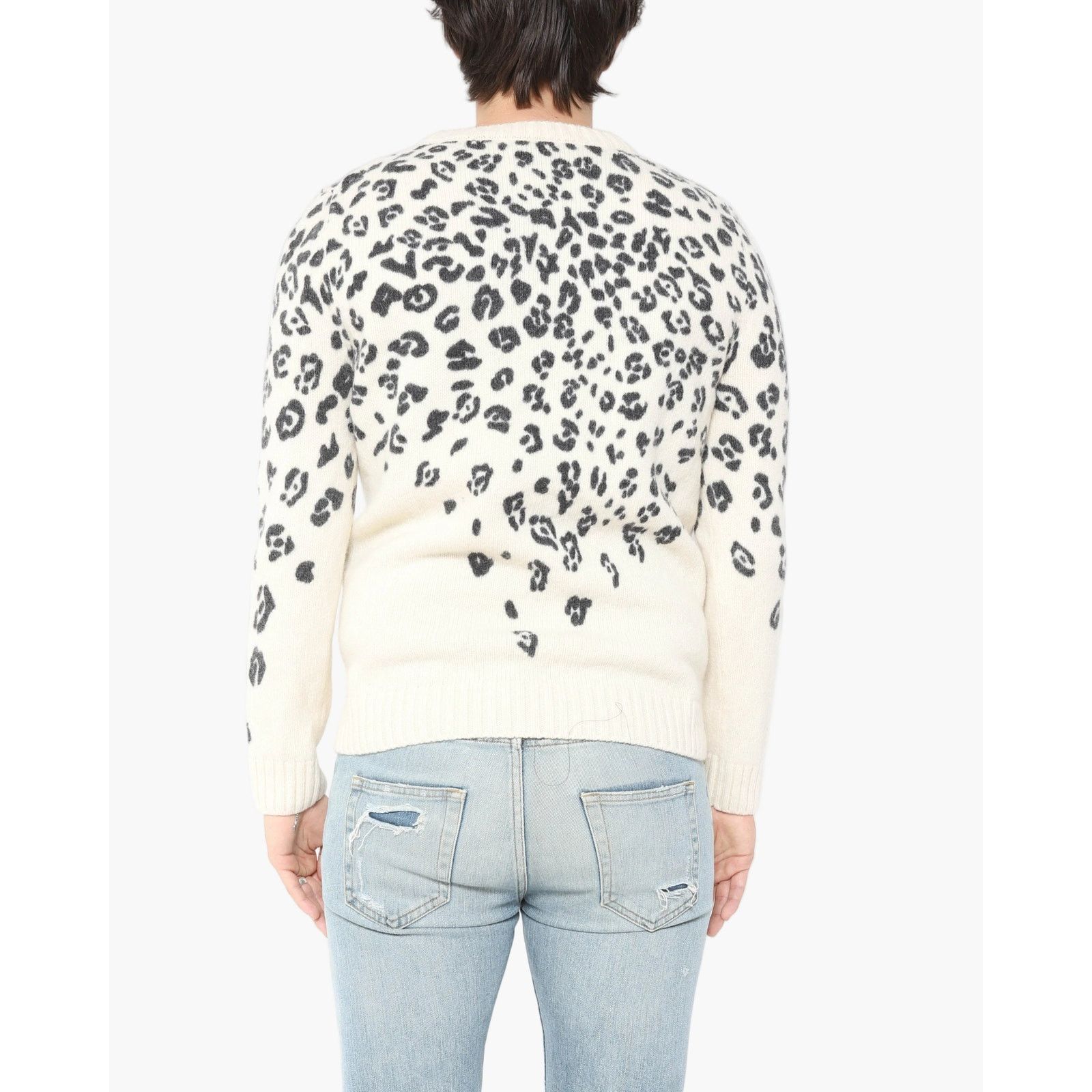 Saint Laurent Paris FW16 Leopard Intarsia Knit in Wool Size US L / EU 52-54 / 3 - 2 Thumbnail