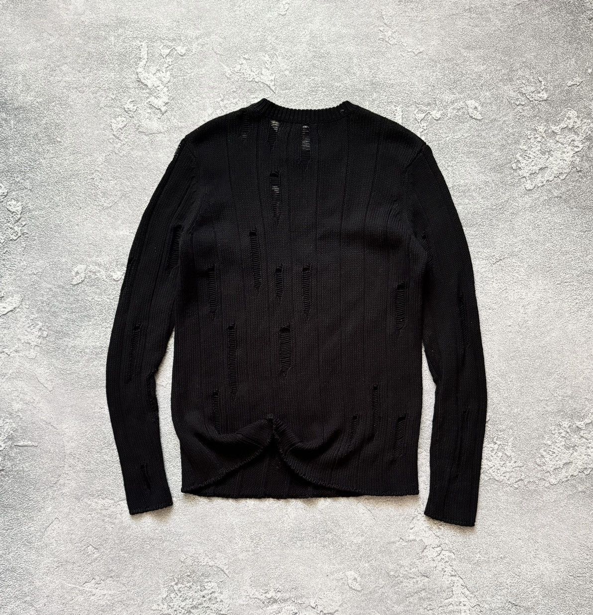 Japanese Brand Poolman S black vintage distressed sweater jumper knitwear Size US S / EU 44-46 / 1 - 9 Thumbnail
