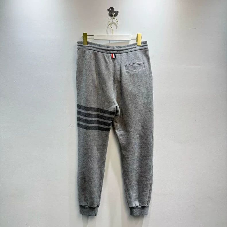 Thom Browne Thom browne Size 2 Classic four-striped cotton sports pant Size US 30 / EU 46 - 4 Thumbnail