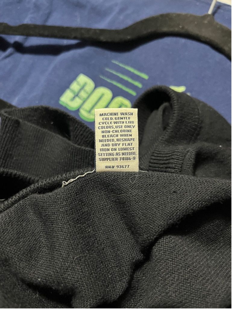 St. Johns Bay St. John’s Bay Black V-Neck Sweater – Recycled Fibers Size US XL / EU 56 / 4 - 5 Thumbnail