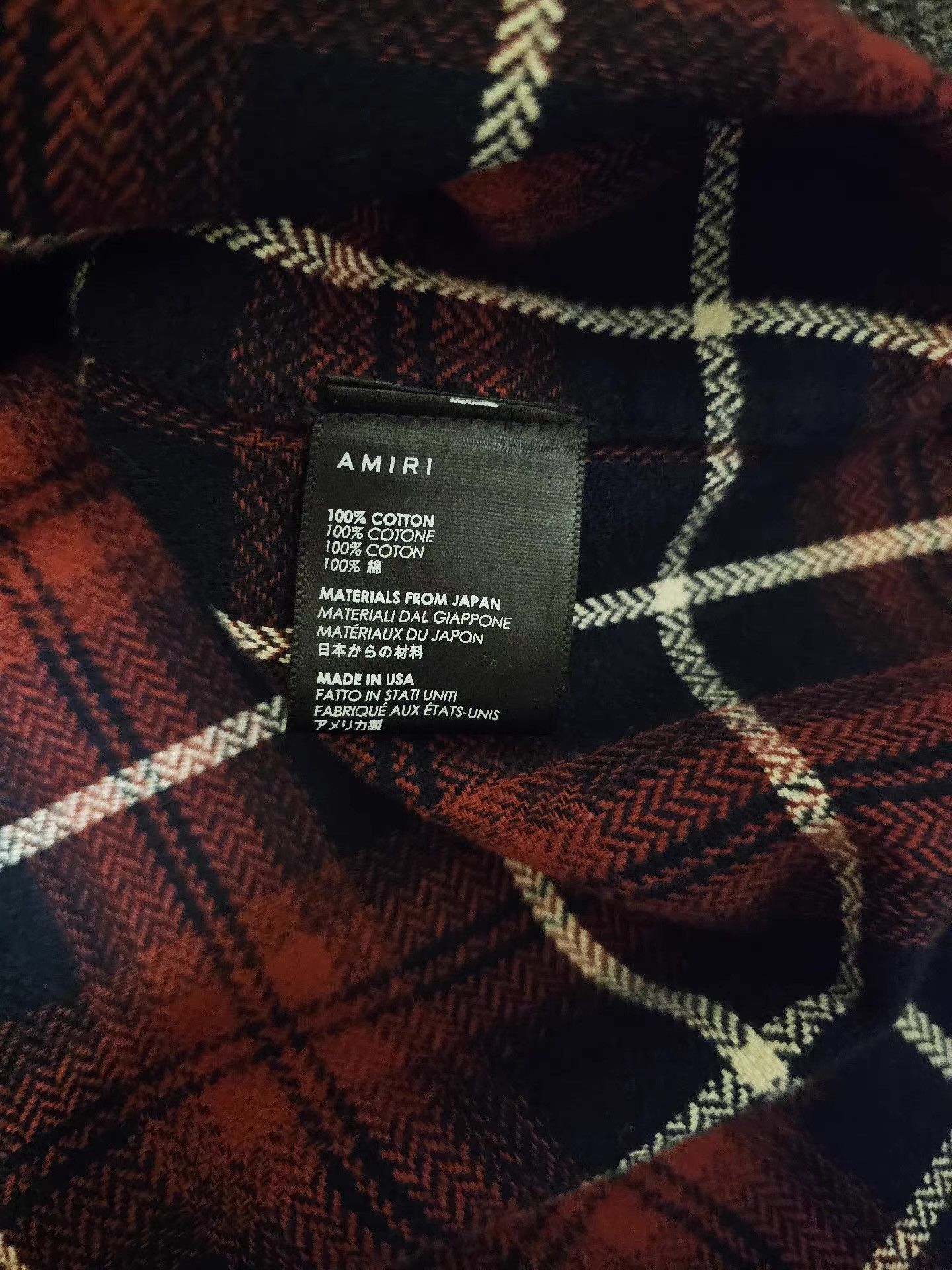 Amiri Amiri Red Plaid Shirt, Q4 Size US M / EU 48-50 / 2 - 5 Thumbnail