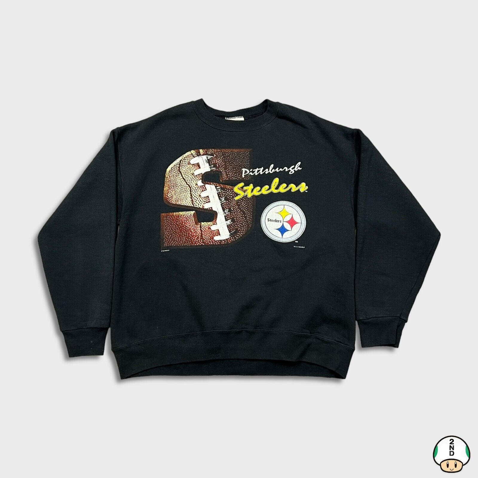NFL × Vintage 1996 Lee Sport Pittsburgh Steelers Sweatshirt Large Football Size US L / EU 52-54 / 3 - 1 Thumbnail