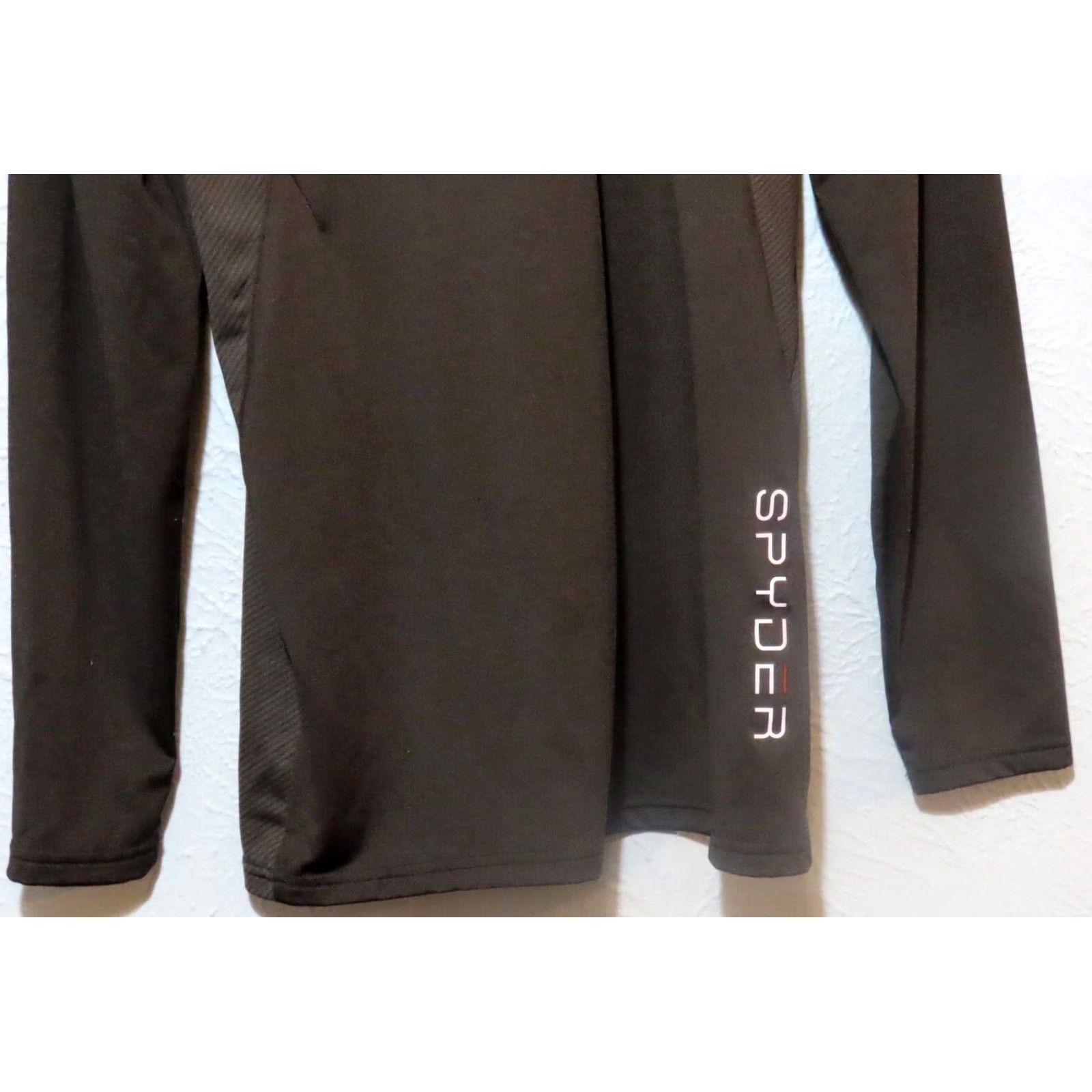 Spyder Spyder Active Men’s Pullover Shirt Long Sleeve Black Polyester Moisture-Wicking Regular Fit for Cross Training Running Walking - L Size US L / EU 52-54 / 3 - 2 Thumbnail