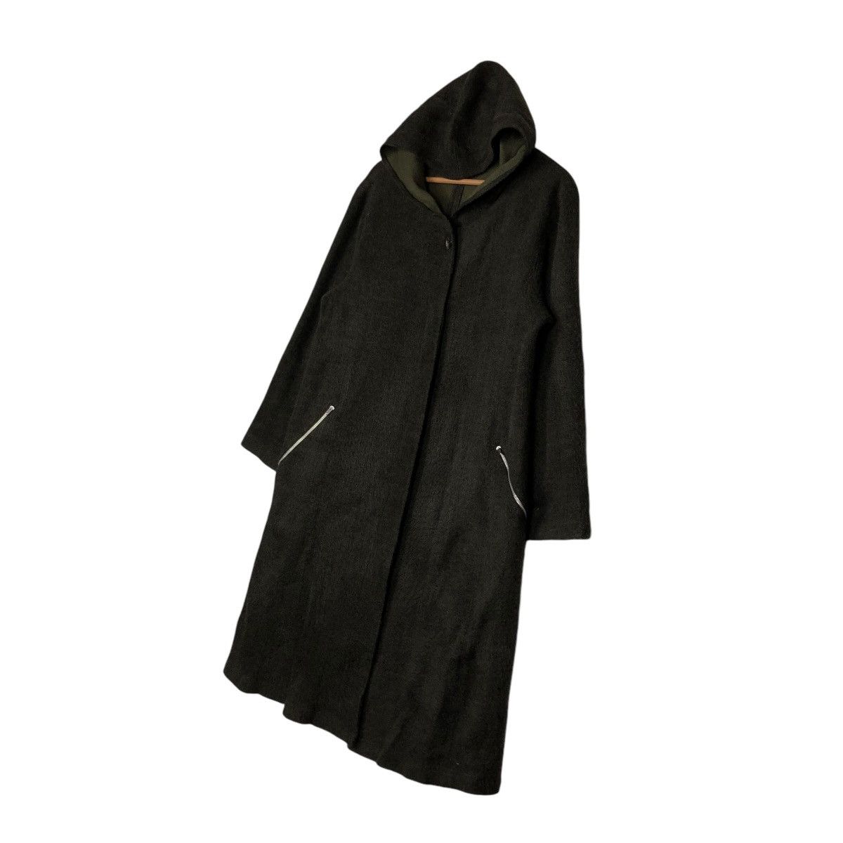 Japanese Brand 🔥VINTAGE WOOL LONG JACKET MOGA MINK FUR HOODIE Size US L / EU 52-54 / 3 - 4 Thumbnail