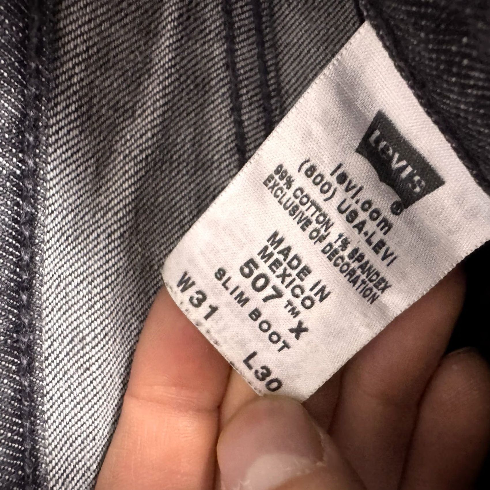 Levi's Vintage Levi'S 507 Jeans Mens 31x30 Faded Y2K Slim Bootcut Flared Denim Pants X - 80s 90s Style - Fit Size US 31 - 5 Thumbnail