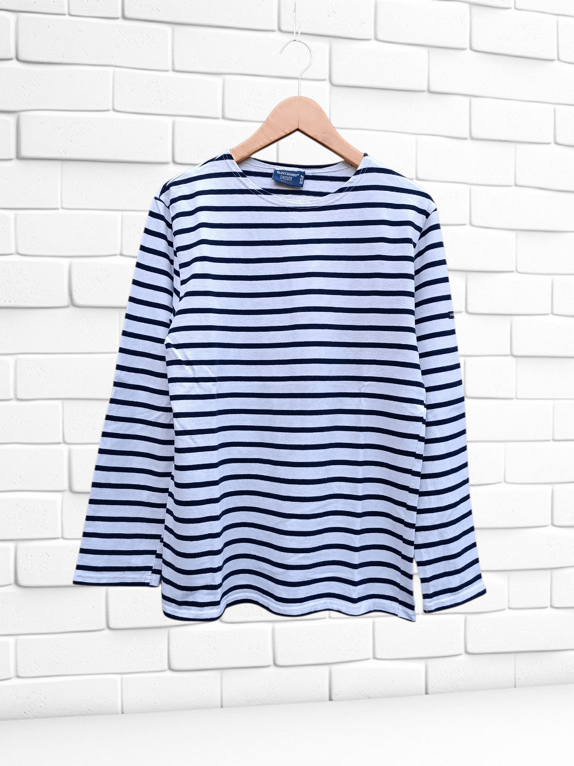 Saint James Saint James L'atelier Long Sleeve Striped Sailor T-shirt Size US M / EU 48-50 / 2 - 1 Thumbnail