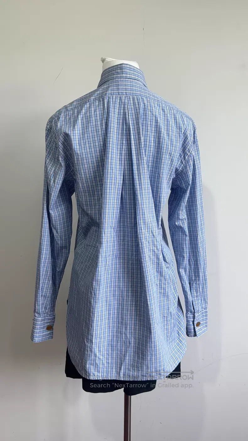 Vivienne Westwood Vivienne Westwood 90s Blue and White Plaid Shirt Size M / US 6-8 / IT 42-44 - 7 Thumbnail