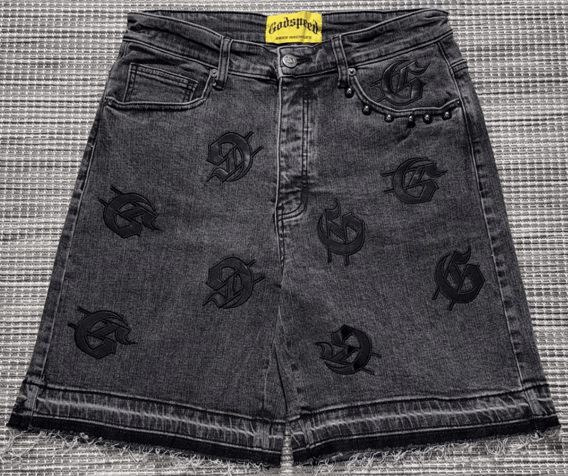 Grey Godspeed Infinity Denim Shorts
