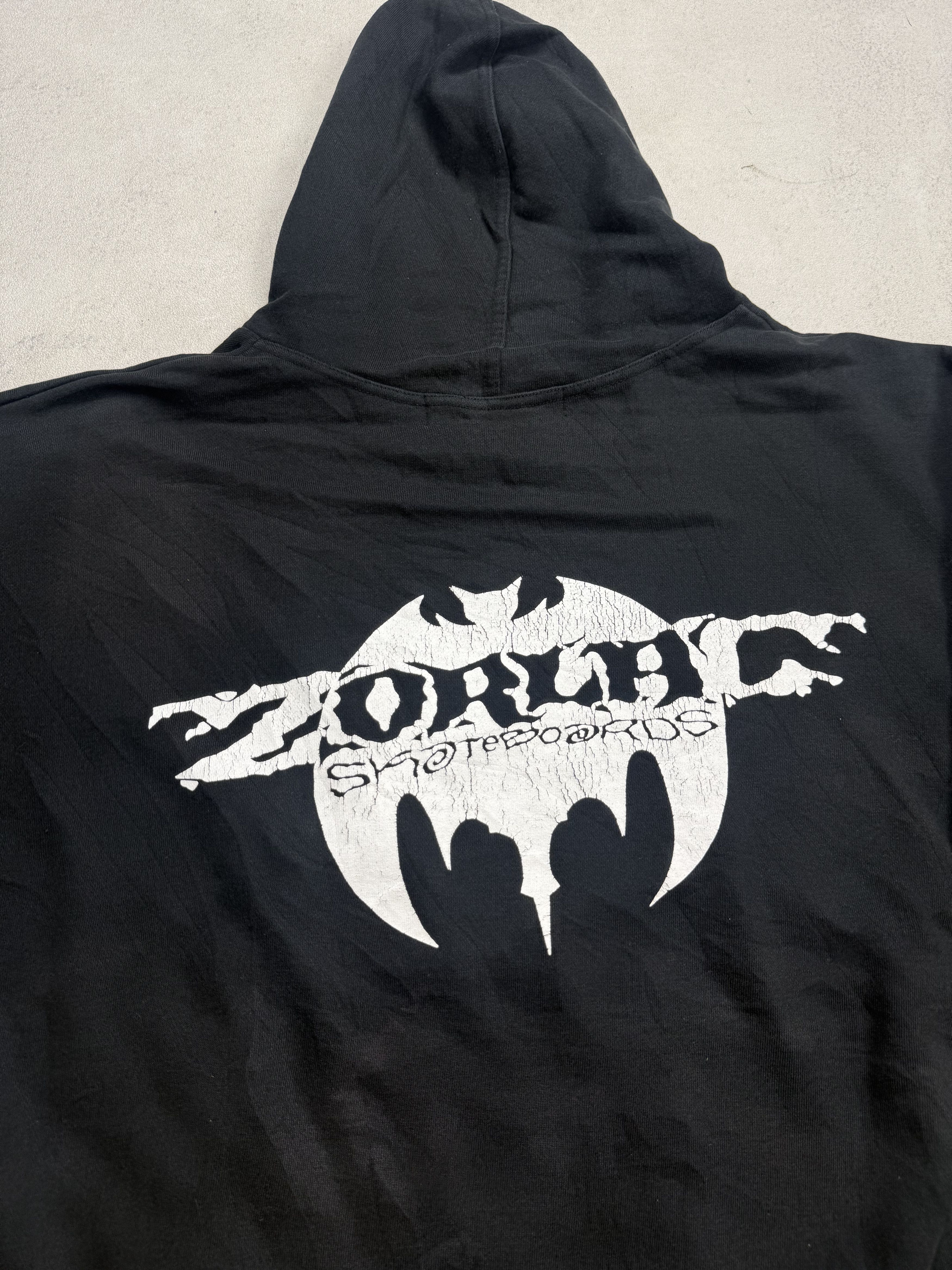 Vintage Vintage Zorlac Skateboards Hoodie Size US XL / EU 56 / 4 - 2 Thumbnail
