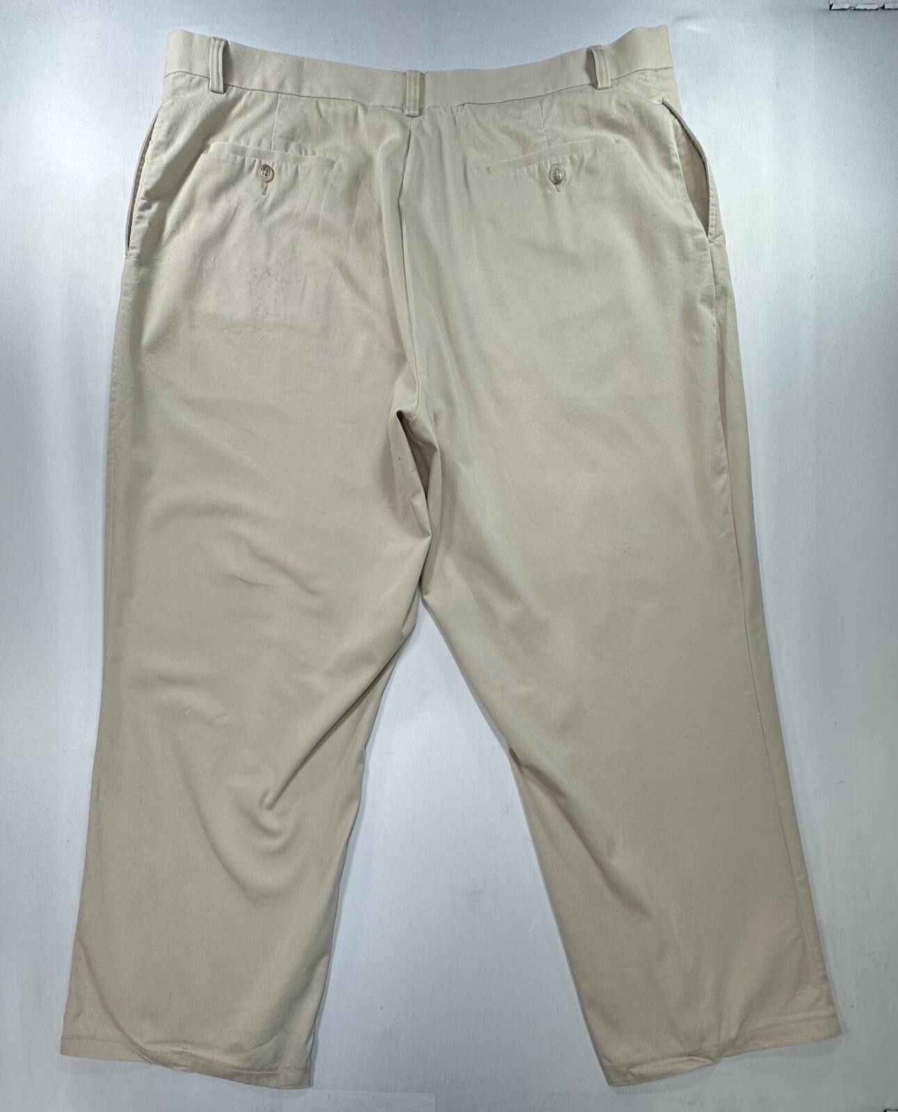 Pronto Uomo Pronto Uomo Flat Front Straight Dress Pants Brown Mens 46/30 Size US 44 / EU 60 - 2 Thumbnail