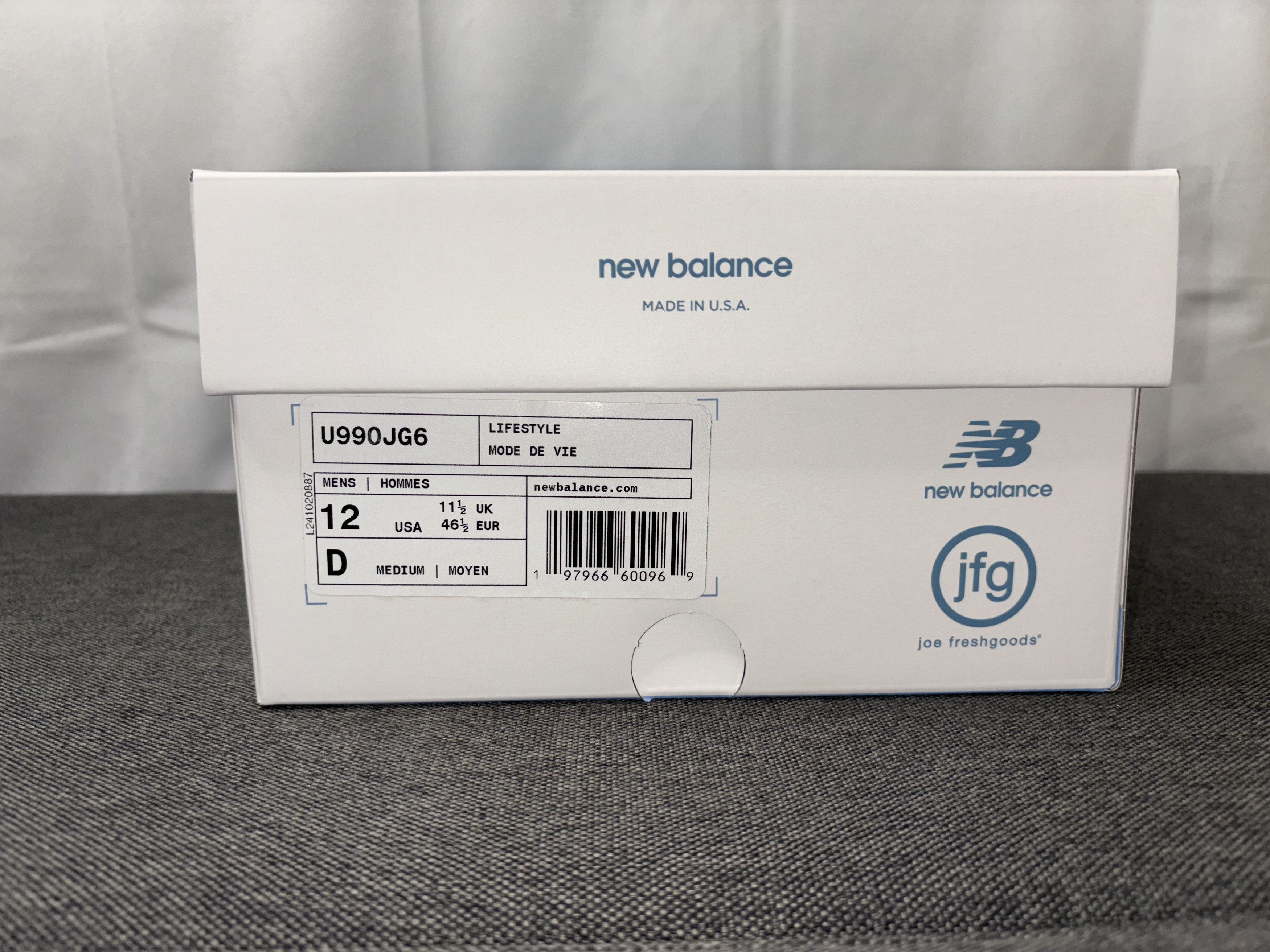 Joe Freshgoods × New Balance New Balance 990v6 MiUSA Joe Freshgoods Prom Blue 12 U990JG6 Size US 12 / EU 45 - 3 Thumbnail