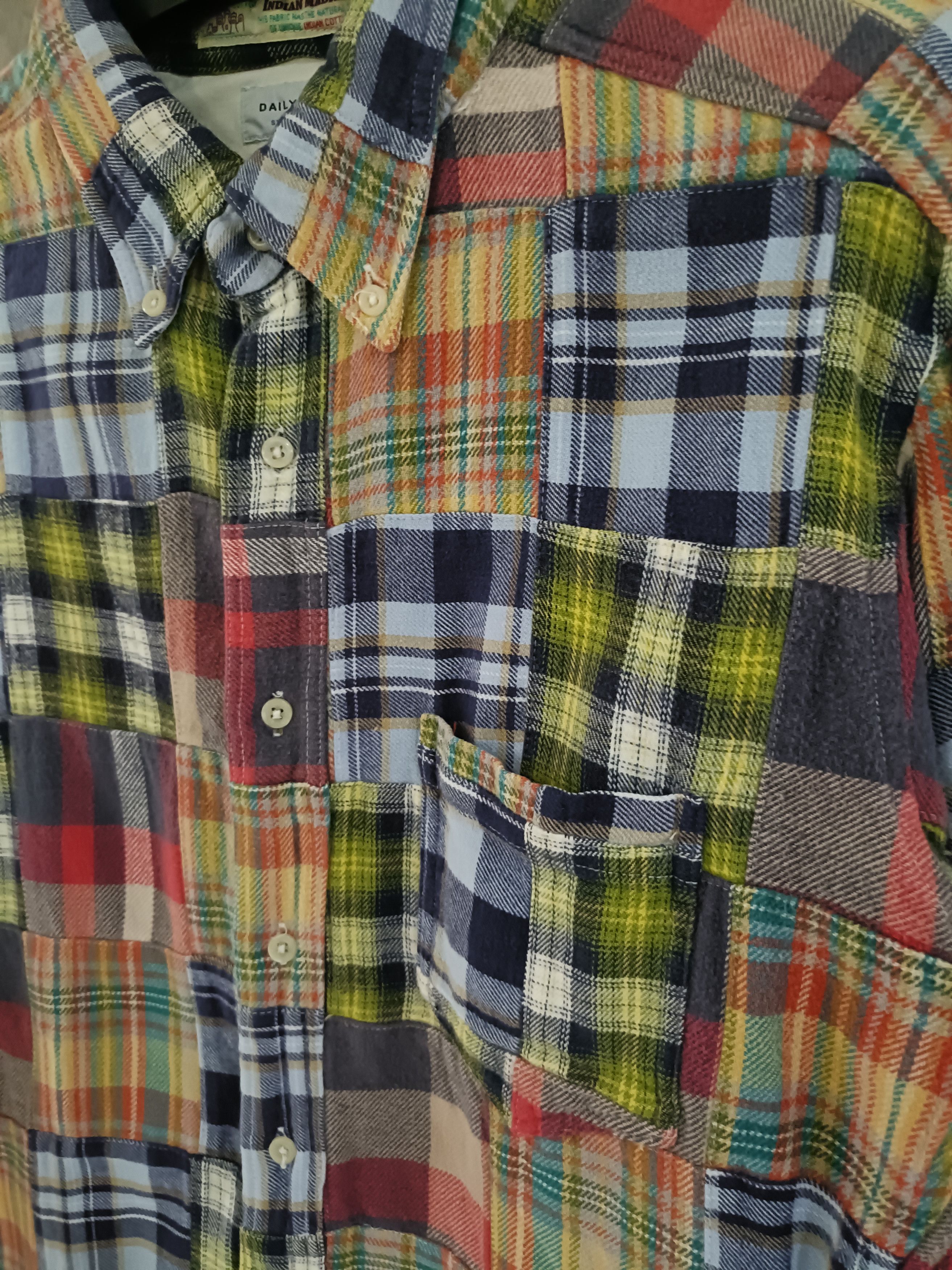 Reason Daily taste by reason real patchwork madras flannel shirt Size US L / EU 52-54 / 3 - 2 Thumbnail