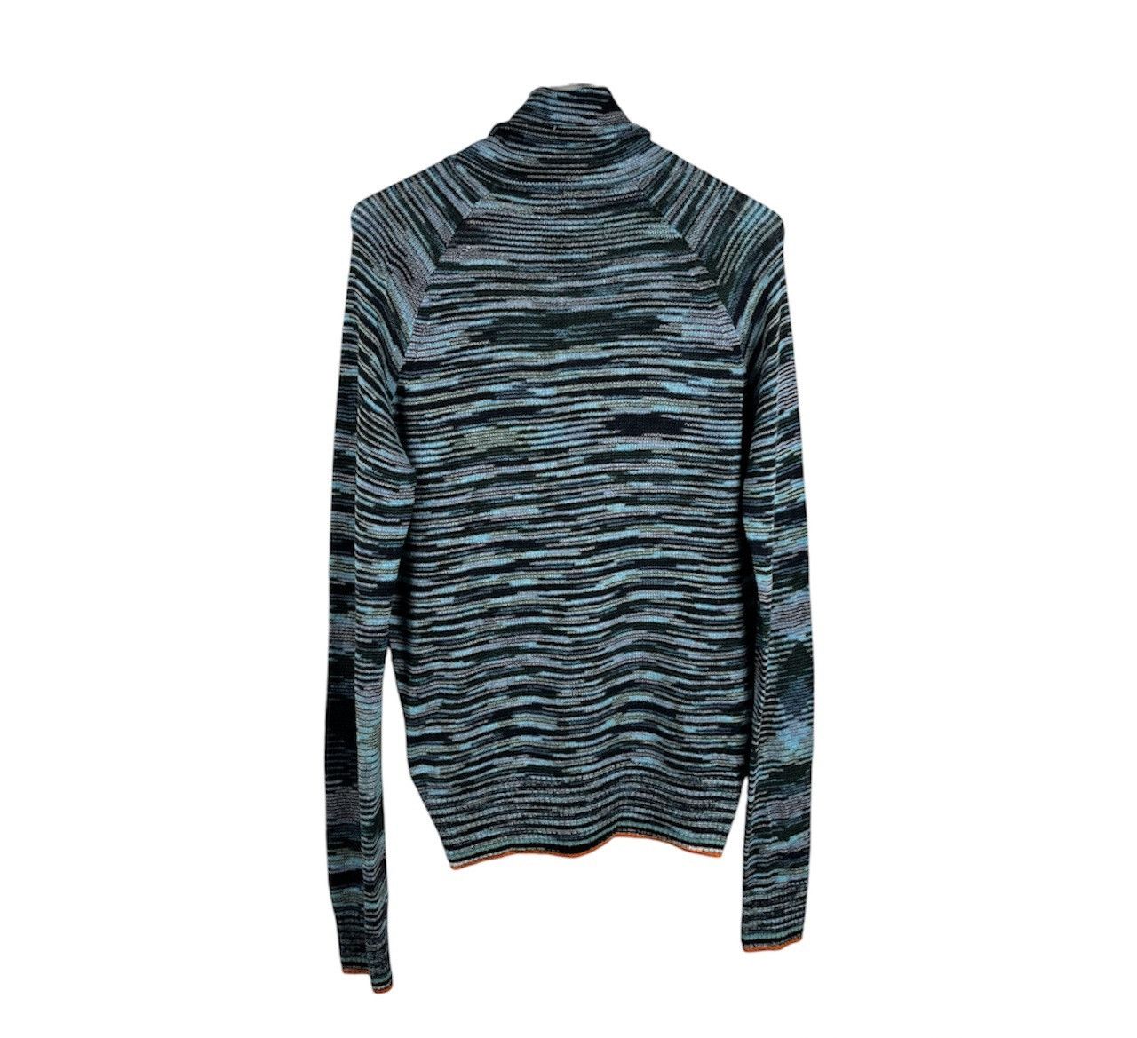 Missoni Missoni wool colorful thin sweater turtleneck patterned Size M / US 6-8 / IT 42-44 - 2 Thumbnail
