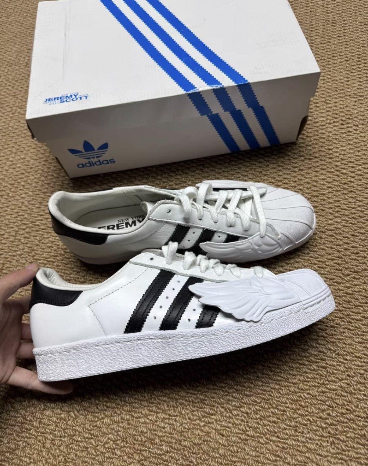 Adidas Adidas Jeremy Scott Superstar JS Wings S77814 K37 Size US 9.5 / EU 42-43 - 6 Thumbnail
