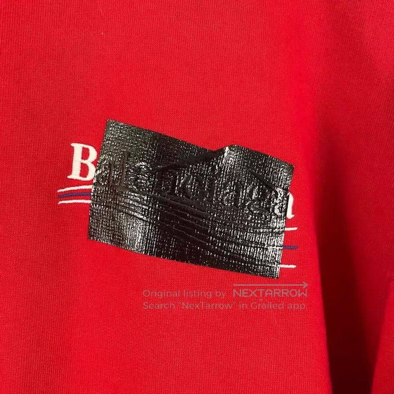 Balenciaga Balenciaga Coca-Cola black vinyl covered red hoodie Size US M / EU 48-50 / 2 - 5 Thumbnail