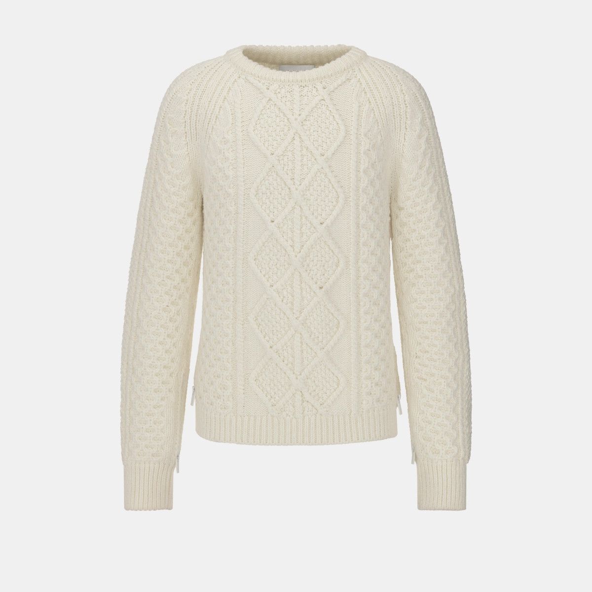Dior o1w1db11024 Round-Neck Sweater in White Size US M / EU 48-50 / 2 - 1 Thumbnail