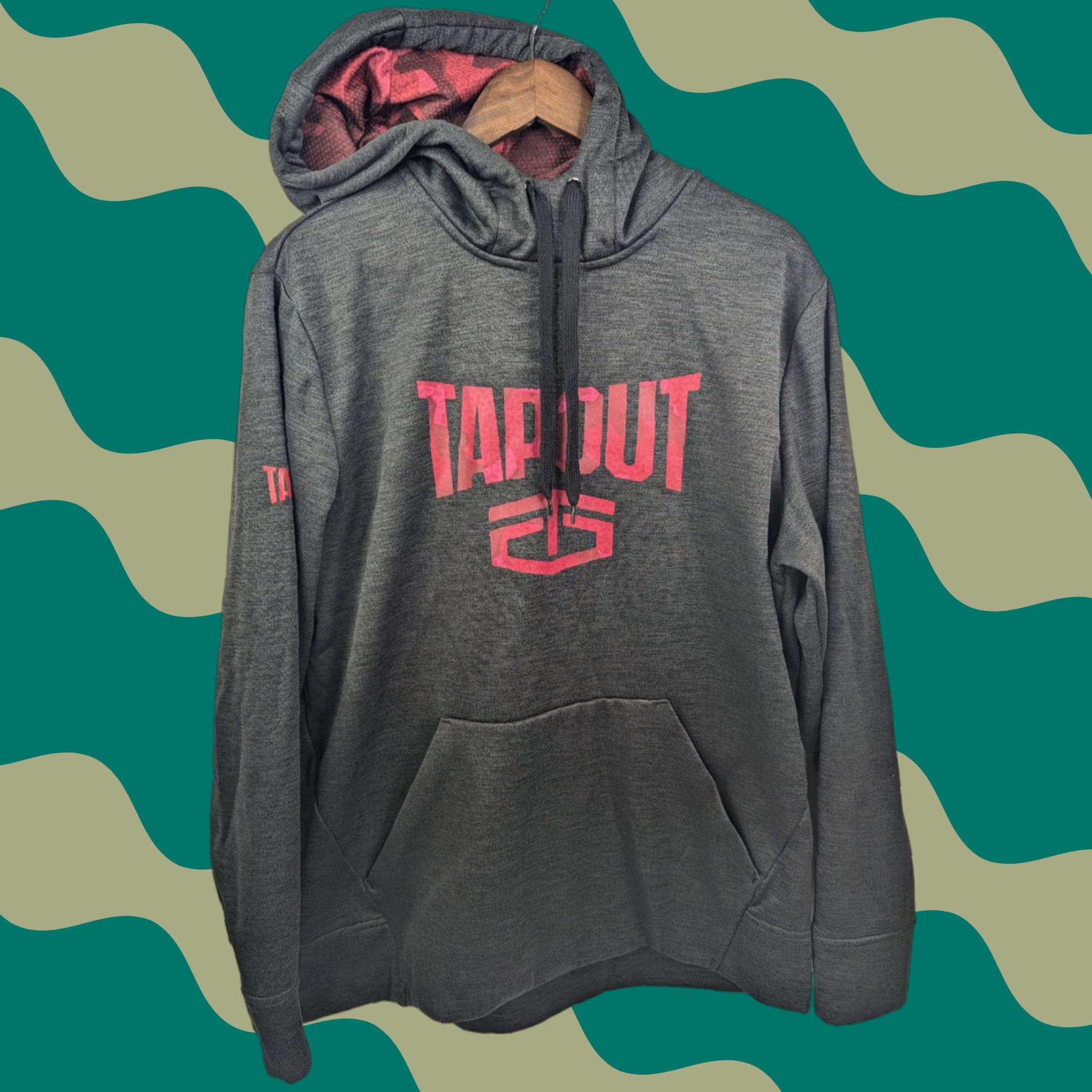 Tapout Tapout Hoodie Mens Large Red Pullover Sweatshirt Graphic Logo MMA Activewear Size US L / EU 52-54 / 3 - 1 Thumbnail