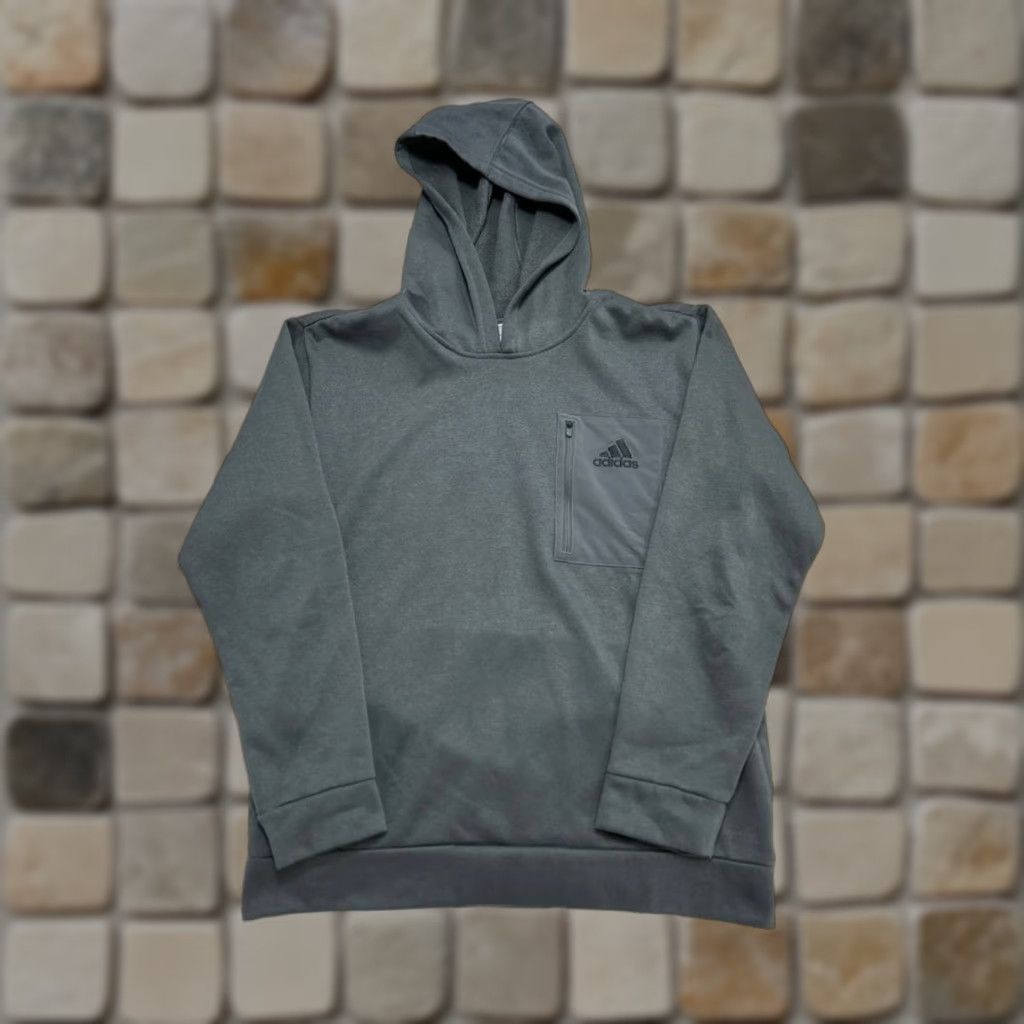 Adidas Adidas Hoodie Mens Large Gray Pullover Size US L / EU 52-54 / 3 - 1 Thumbnail