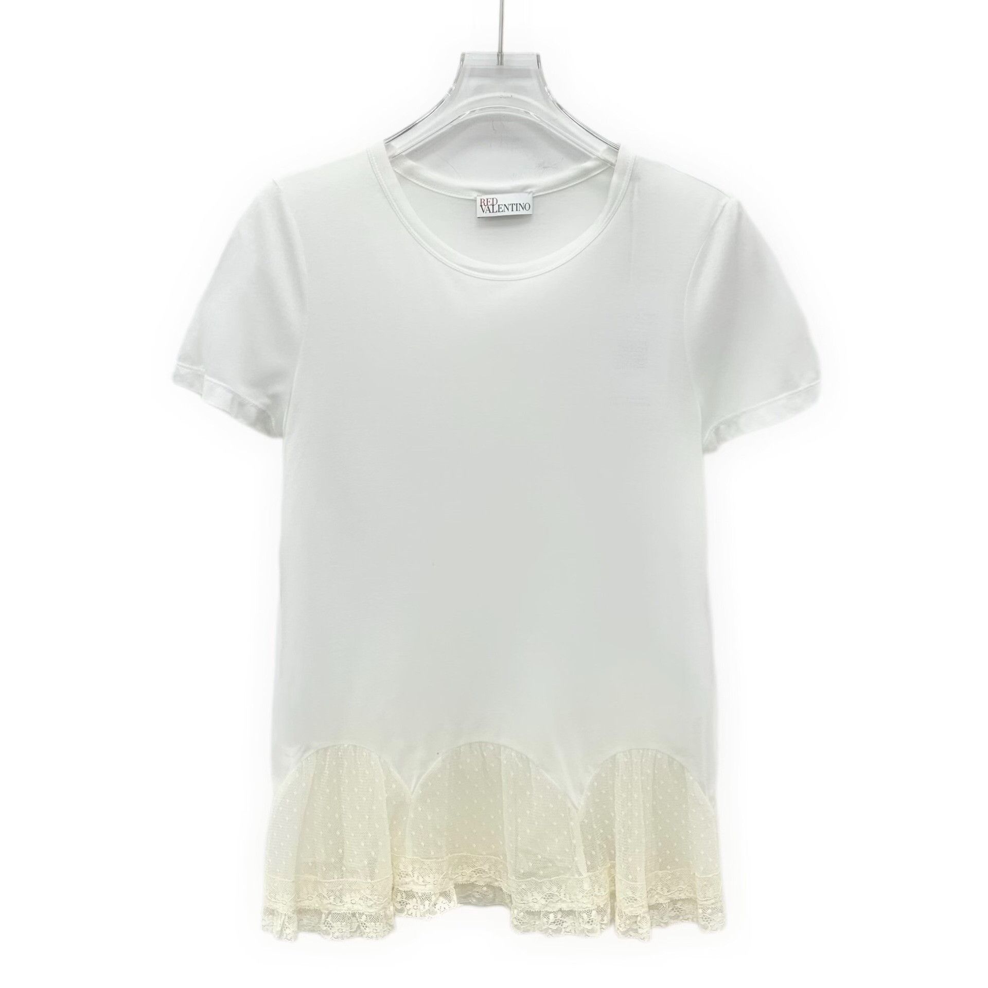 Valentino Valentino Patchwork White T-Shirt S Women Size S / US 4 / IT 40 - 1 Thumbnail