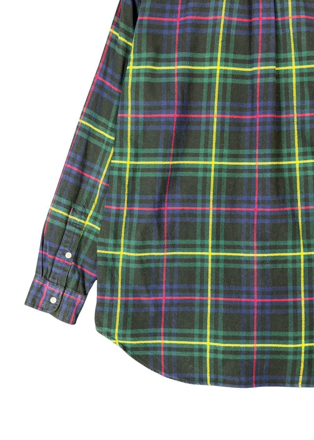 vtg RL Blake Black Watch Plaid Flannel Shirt Ivy Americana image 10