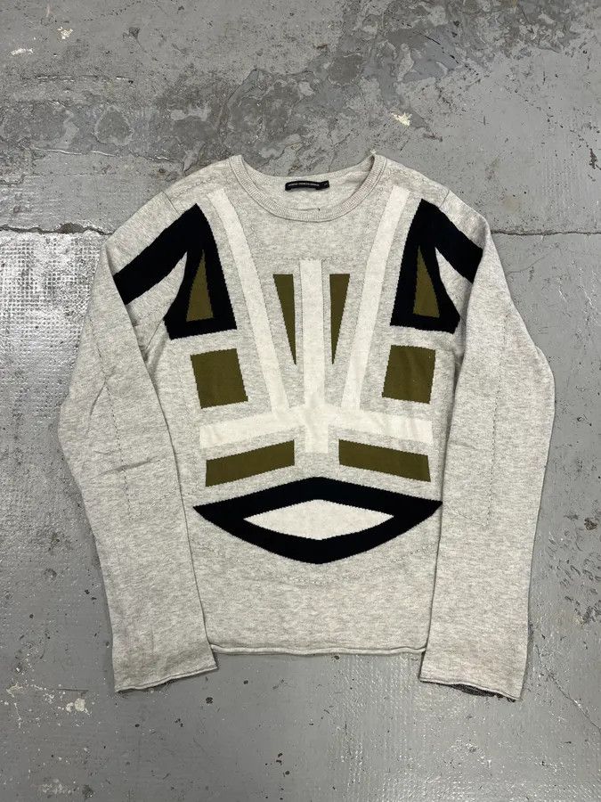 Marithe + Francois Girbaud 2000s Marithé + François Girbaud Grey Contemporary Sweater Size US M / EU 48-50 / 2 - 3 Thumbnail