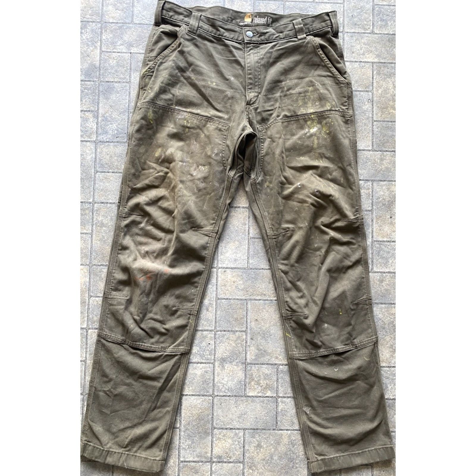Carhartt Carhartt Pants Men 36x34 Double Knee 102802 217 Flaws Wear Size US 36 / EU 52 - 2 Thumbnail